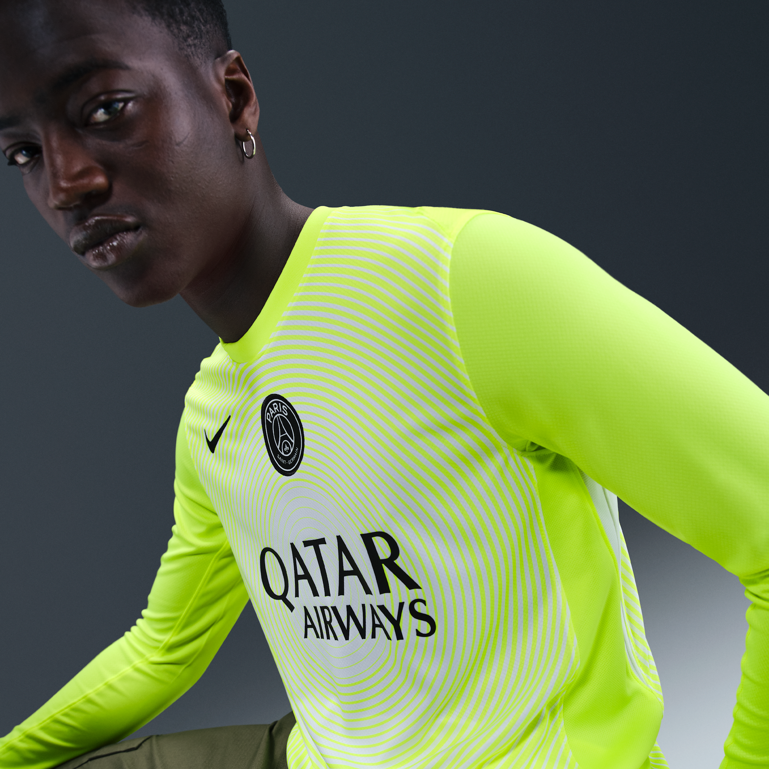Thumbnail - Paris Saint-Germain 2025/26 Stadium Goalkeeper Third Nike Dri-FIT Replika-Fußballtrikot (Herren) - Gelb