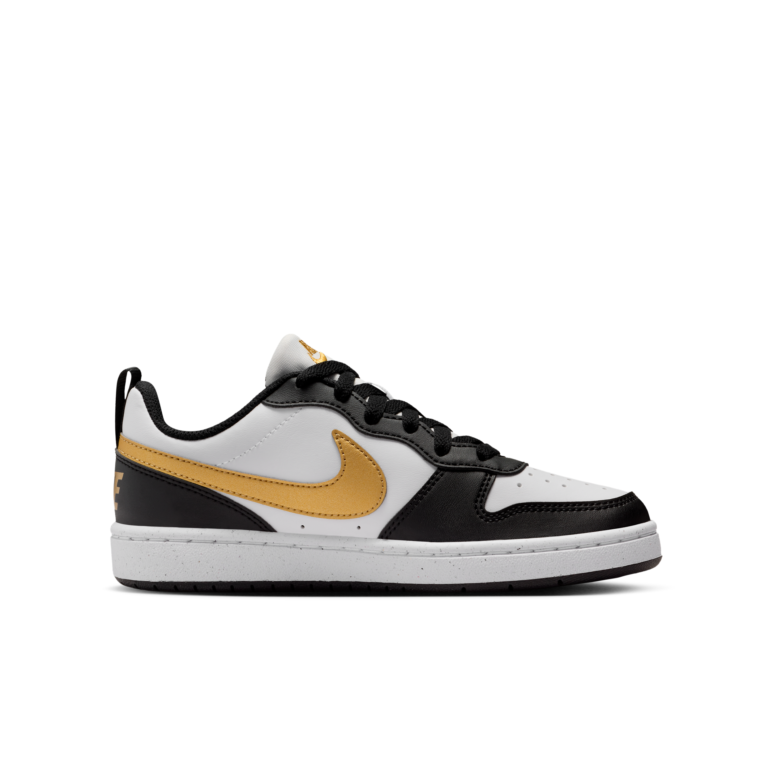 Nike Court Borough Low Recraft GS 'Black Metallic Gold' | Kid's Size 6.5 - DV5456-008