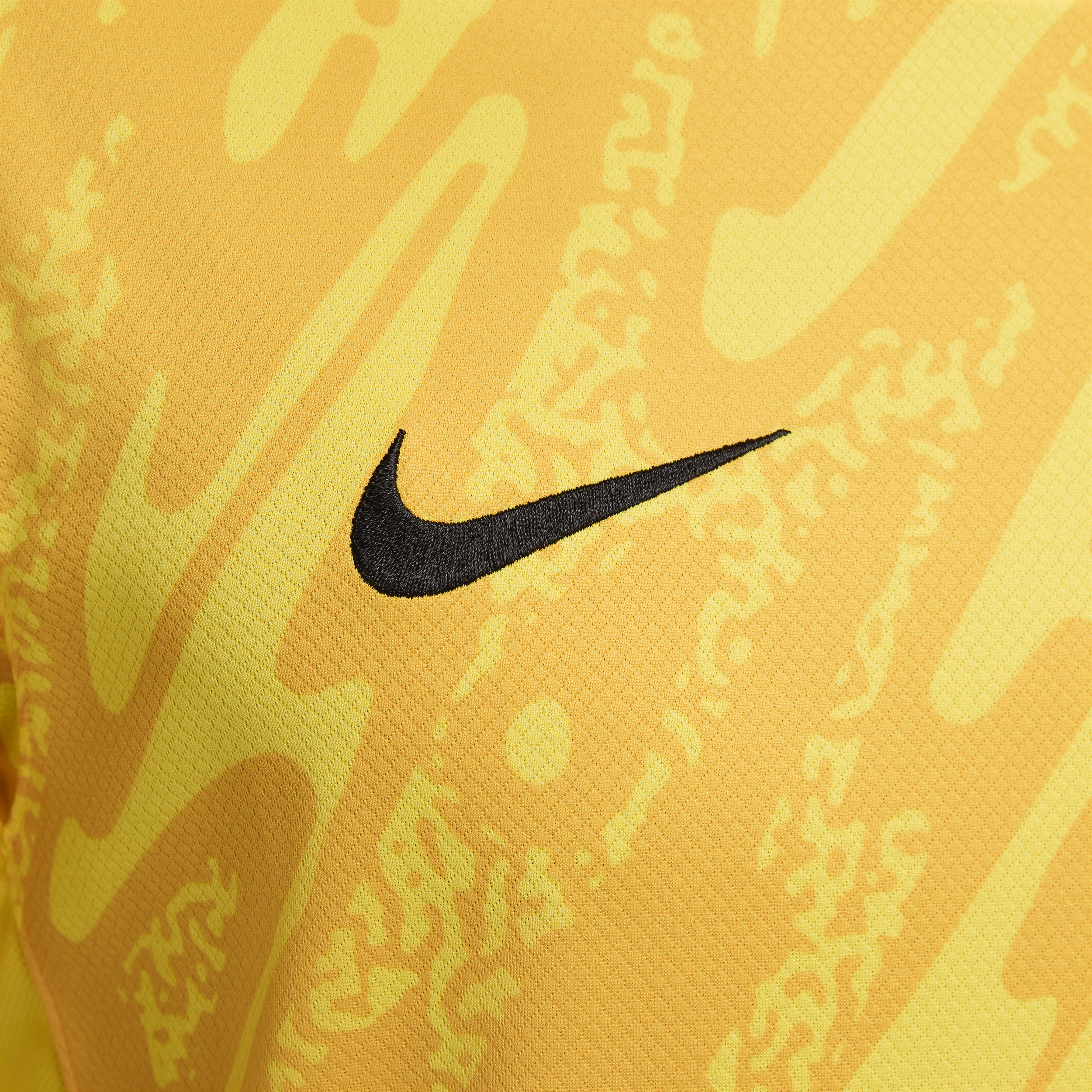 Nike FFF (herenelftal) 2024 25 Stadium Goalkeeper Dri-FIT replica voetbalshirt voor heren Geel