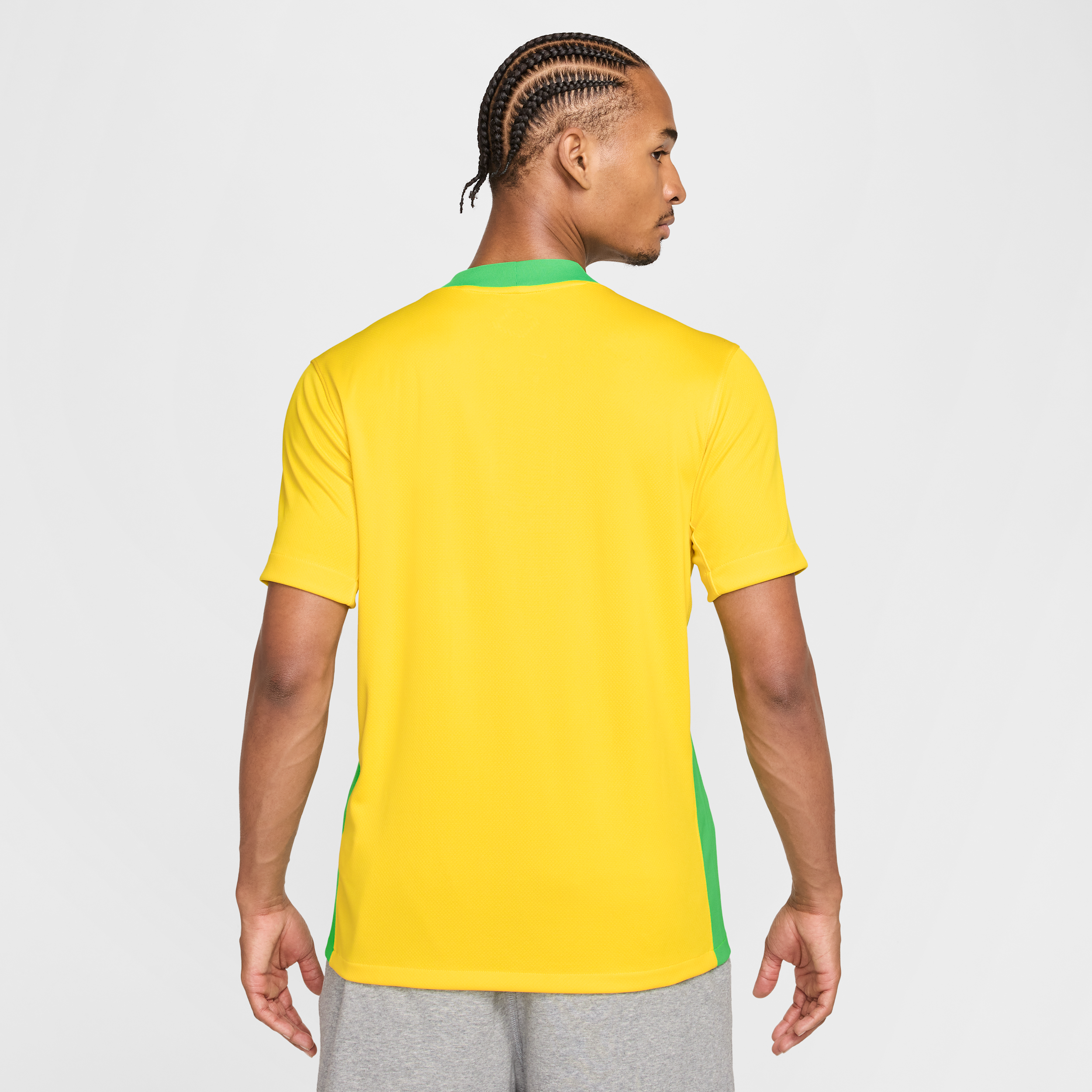 Thumbnail - Brasilien 2025 Stadium Home (Frauenteam) Nike Replika-Fußballtrikot mit Dri-FIT-Technologie (Herren) - Gelb