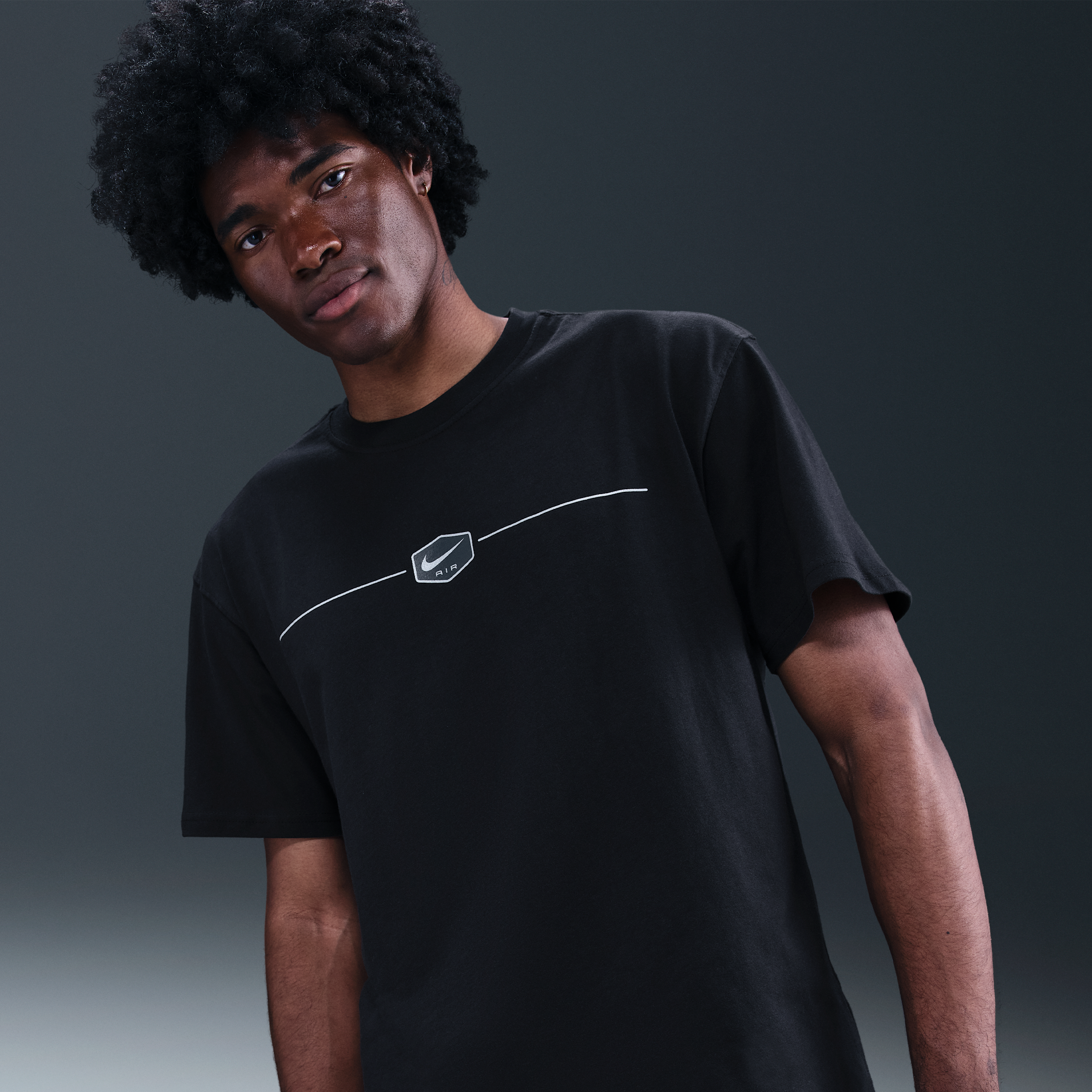 Thumbnail - Nike Max90-T-Shirt (Herren) - Schwarz