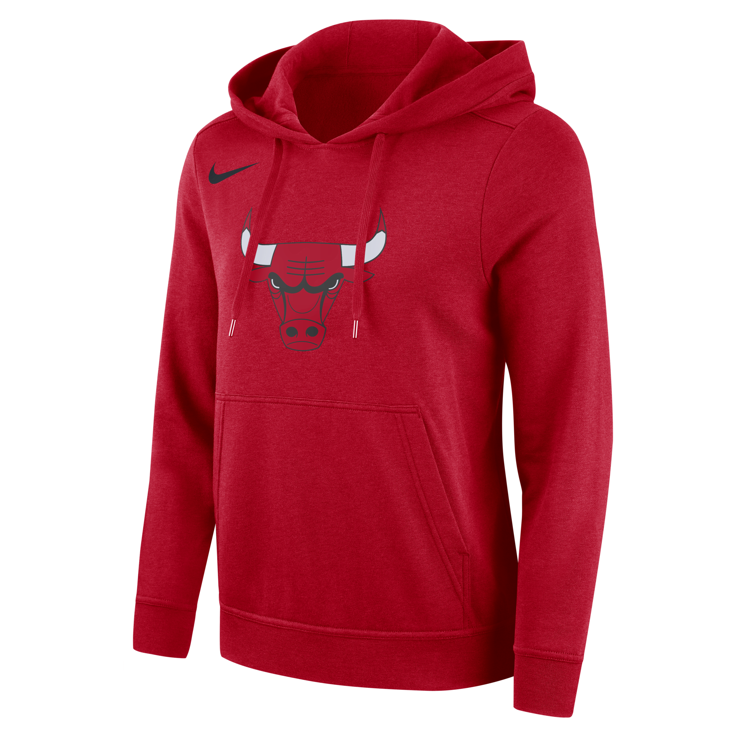 Sweat à capuche en Fleece Nike NBA Chicago Bulls Club pour femme - Rouge
