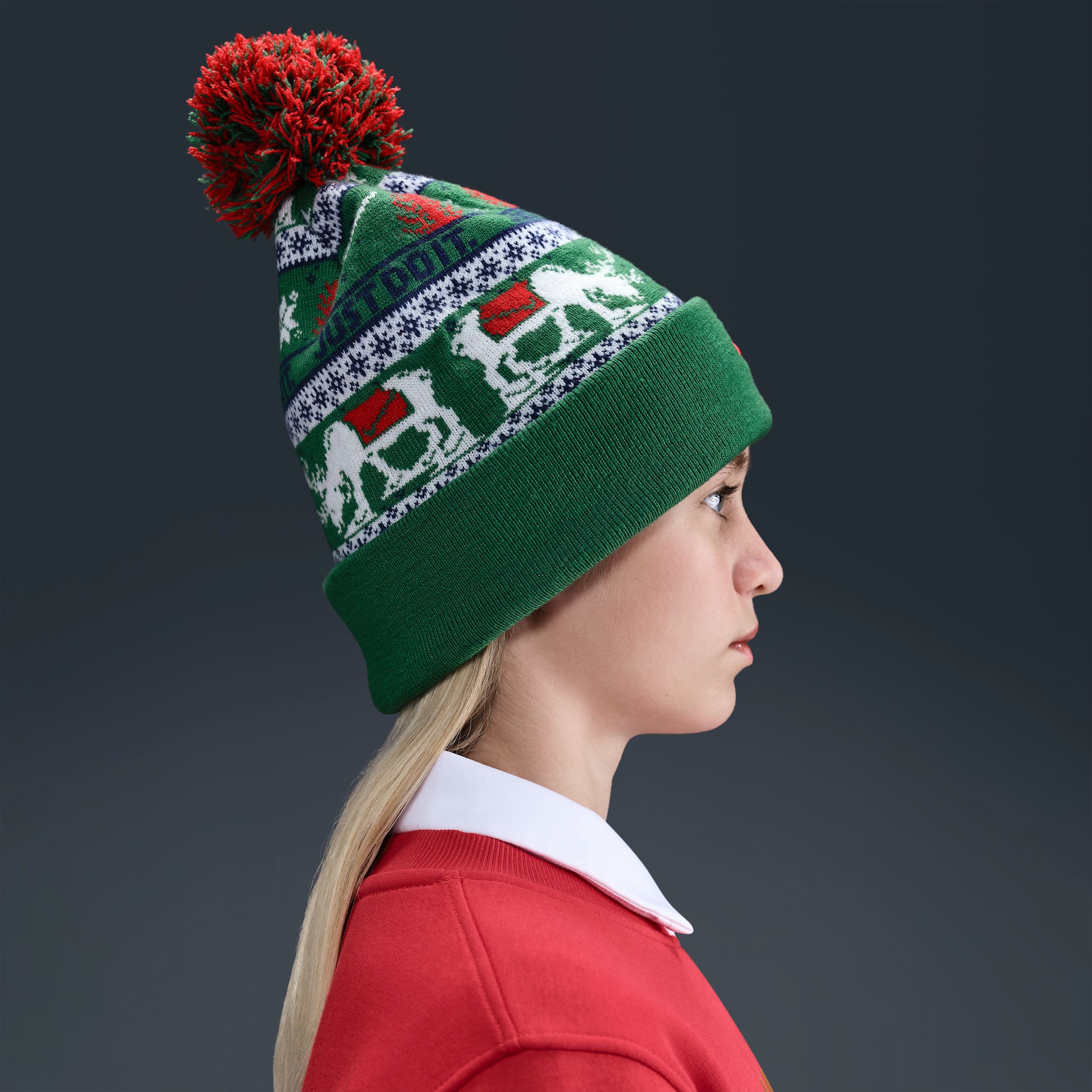 Thumbnail - Nike Peak Beanie mit Standardbündchen (ältere Kinder) - Grün