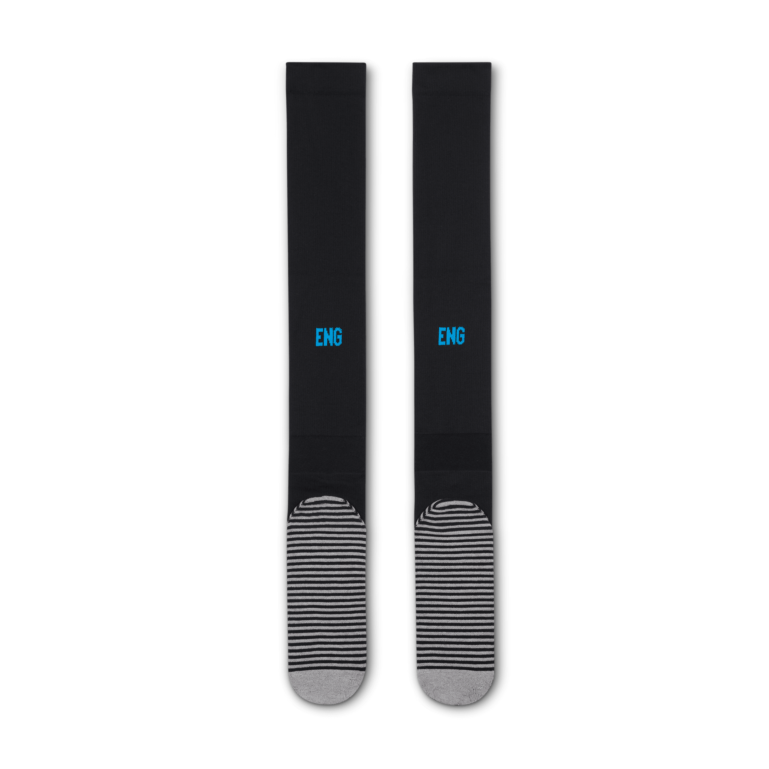 Thumbnail - England Strike Home Nike Dri-FIT kniehohe Fußballsocken - Schwarz