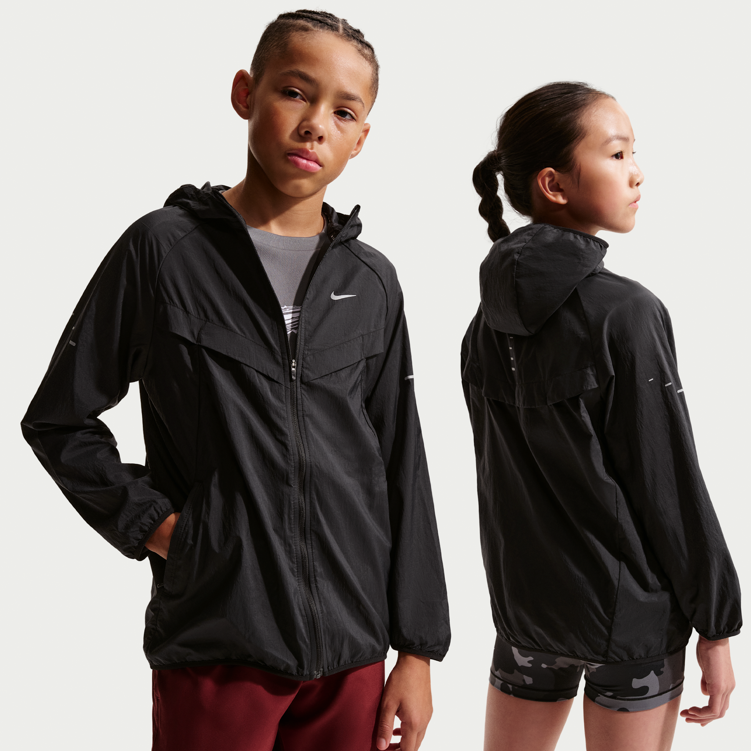Nike Stride Kids Repel UV Training Jacket - Black