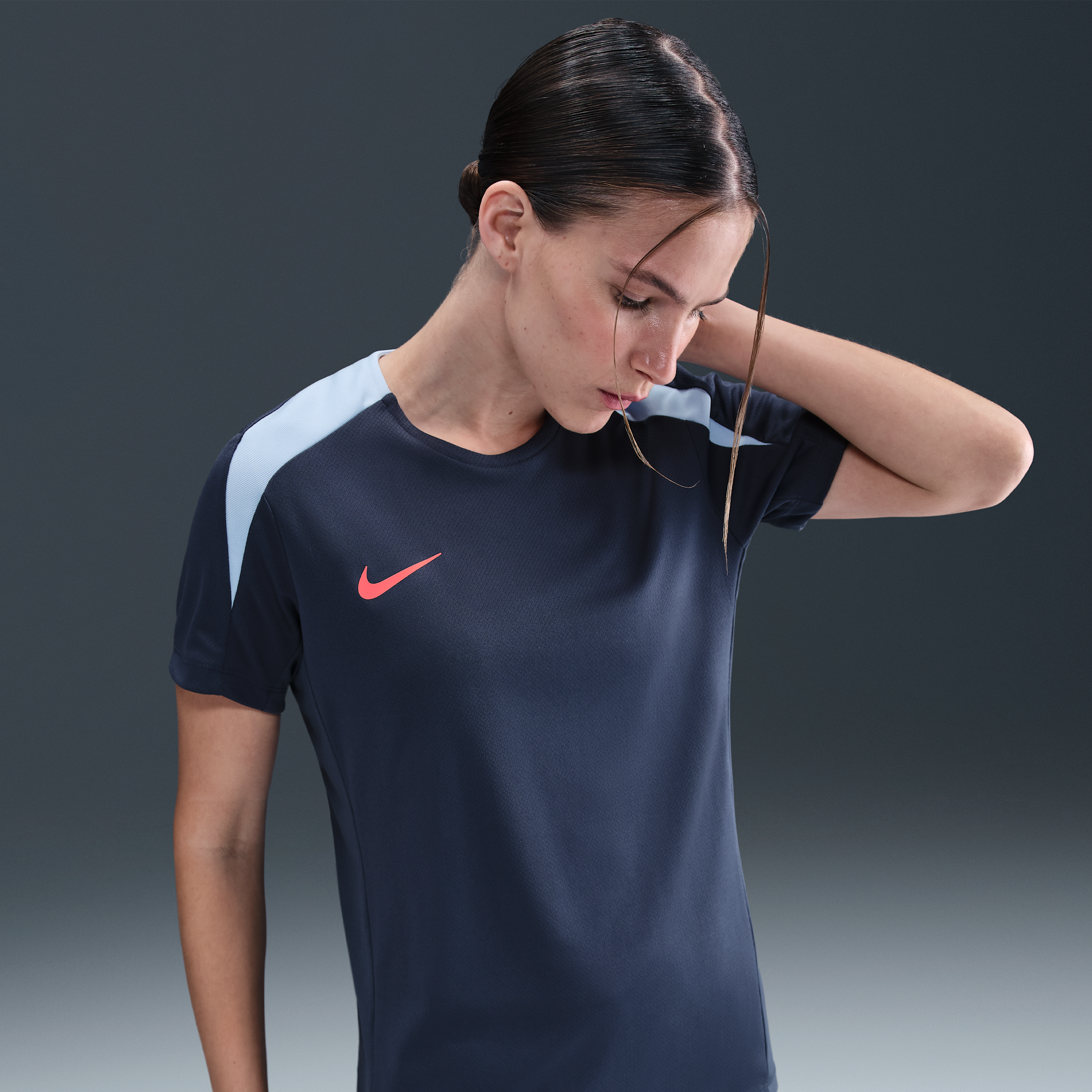 Nike Strike Womens Dri-FIT Short-Sleeve Football Top - Blue - Polyester