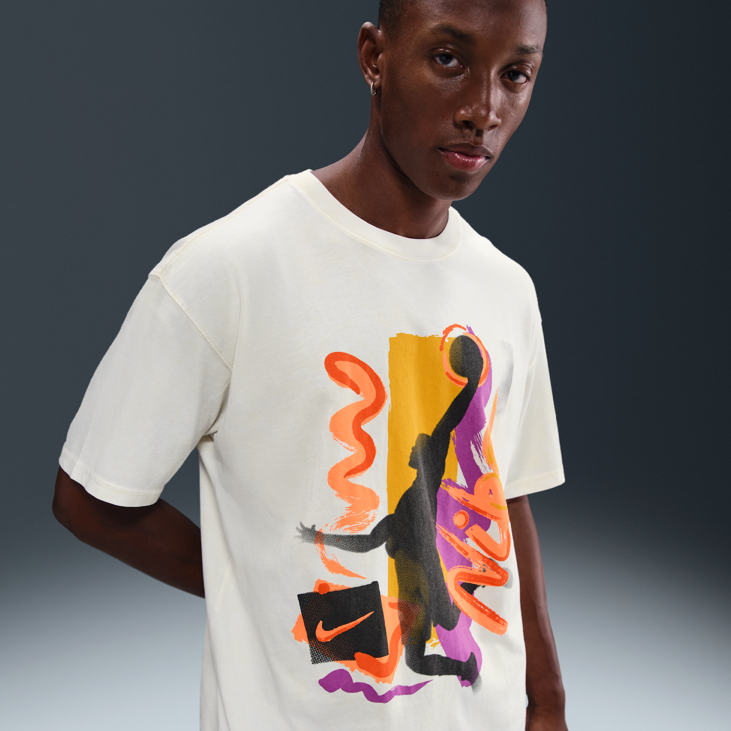 Thumbnail - Nike Max90 Basketball-T-Shirt (Herren) - Weiß