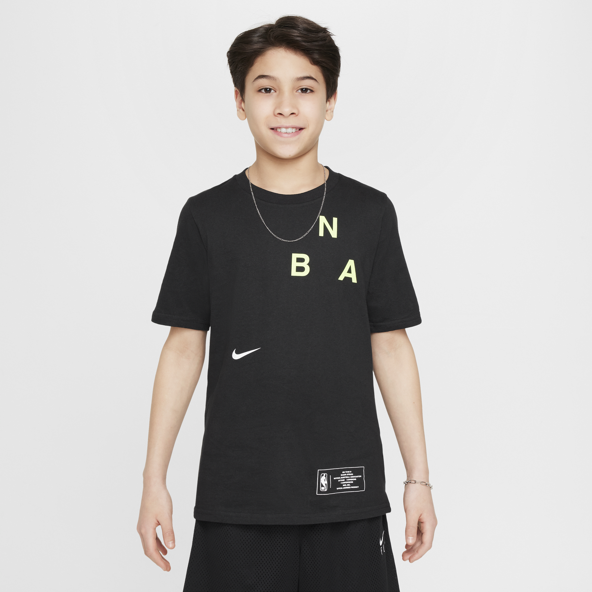 Nike Team 31 Essential NBA-shirt voor jongens Zwart