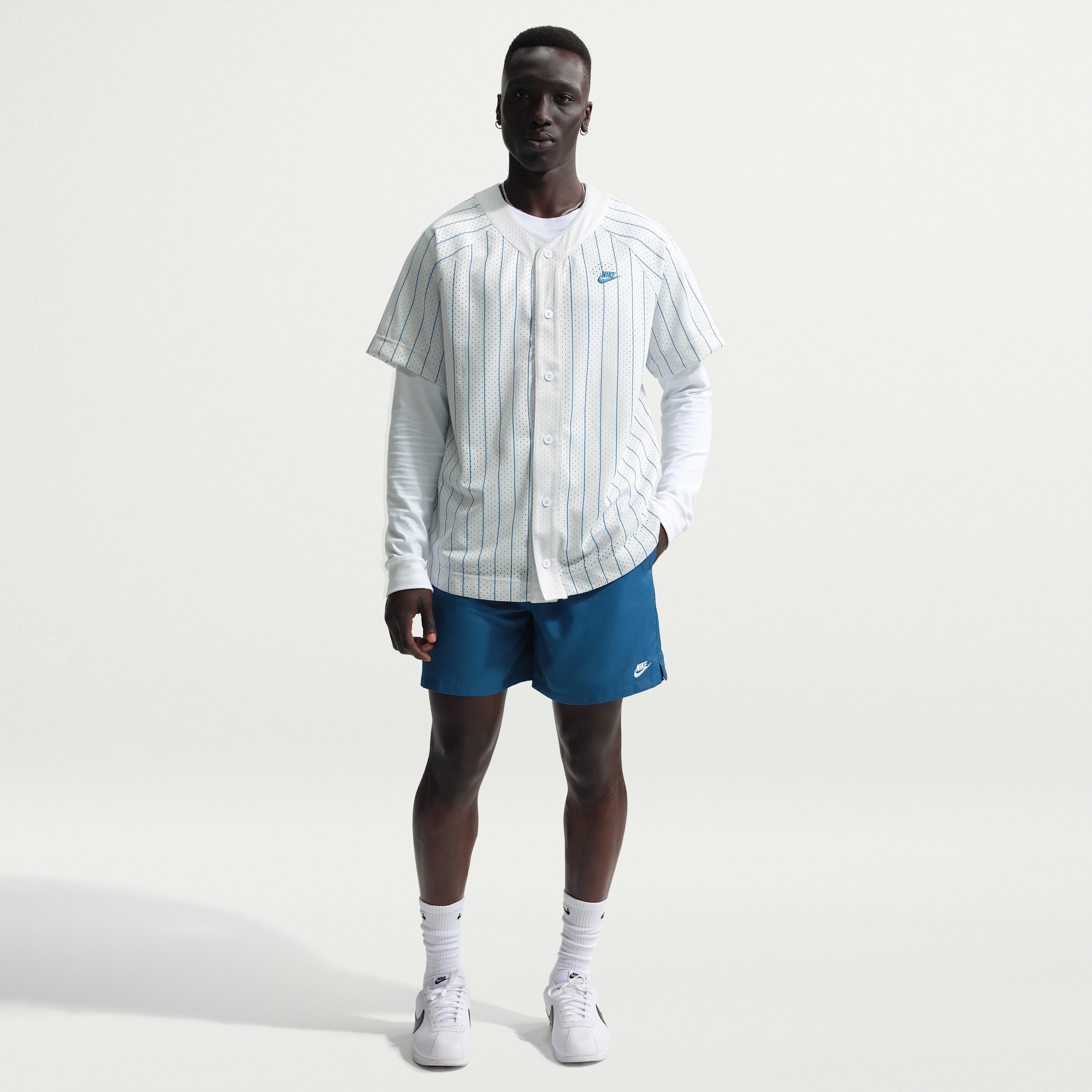 Shorts Flow in tessuto Nike Club – Uomo - Blu