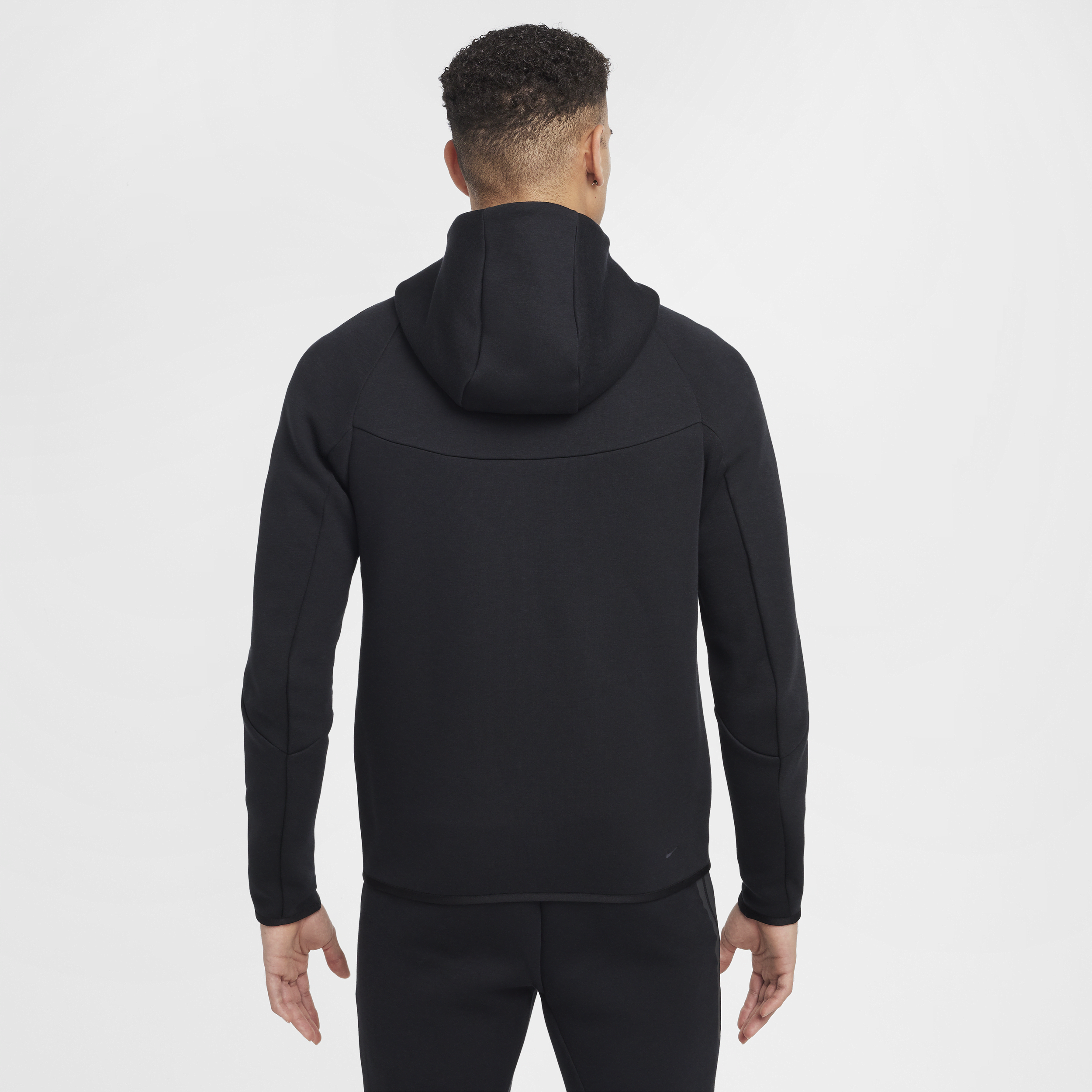 Sweat à capuche et zip Windrunner Nike Tech pour homme - Noir