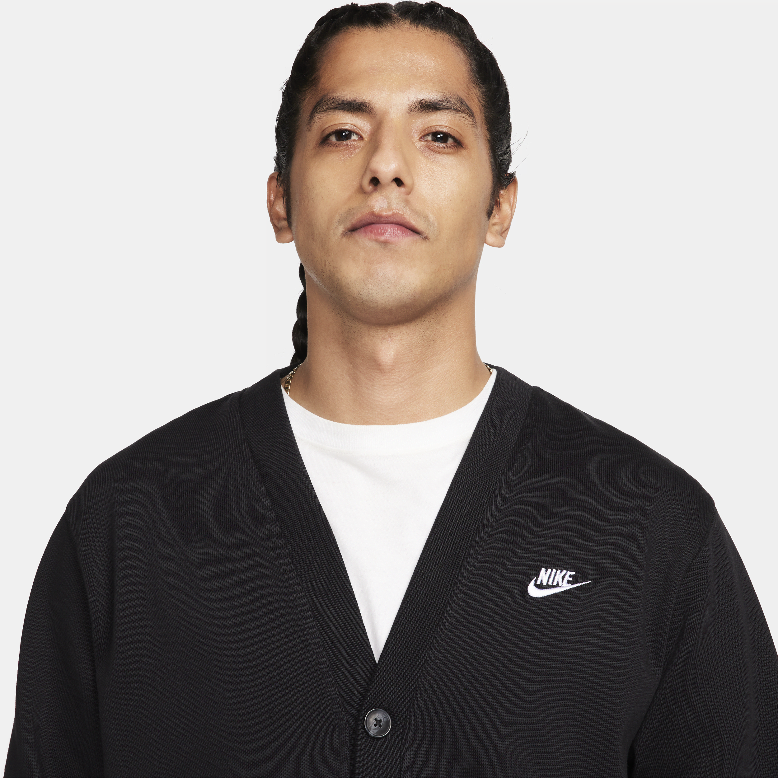 Cardigan Fairway en maille Nike Club pour homme - Noir