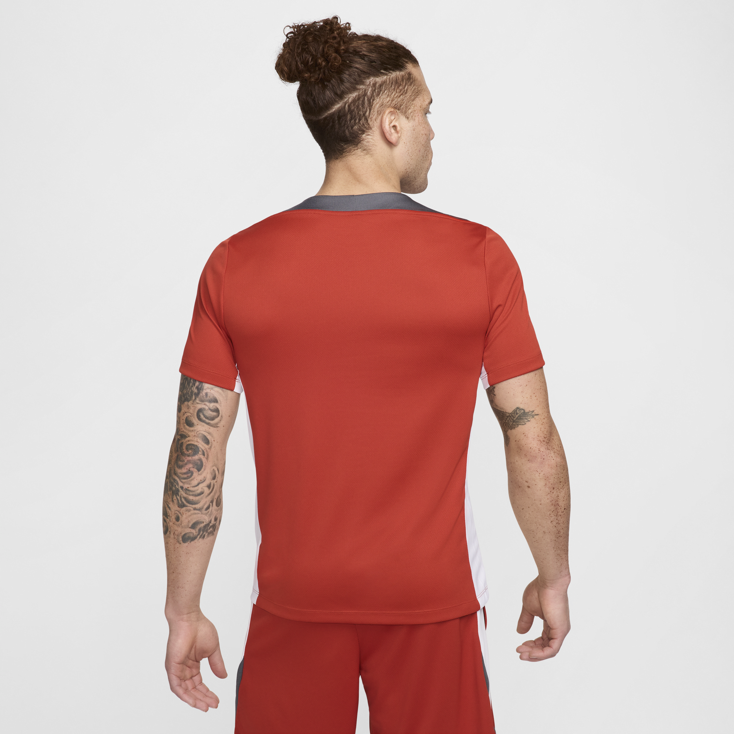 Haut de foot à manches courtes Dri-FIT Nike Strike pour homme - Rouge