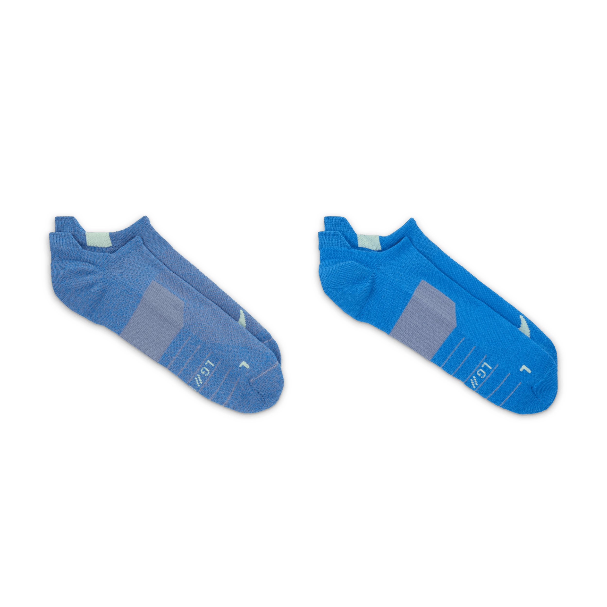 Nike Multiplier No-Show hardloopsokken (2 paar) Meerkleurig