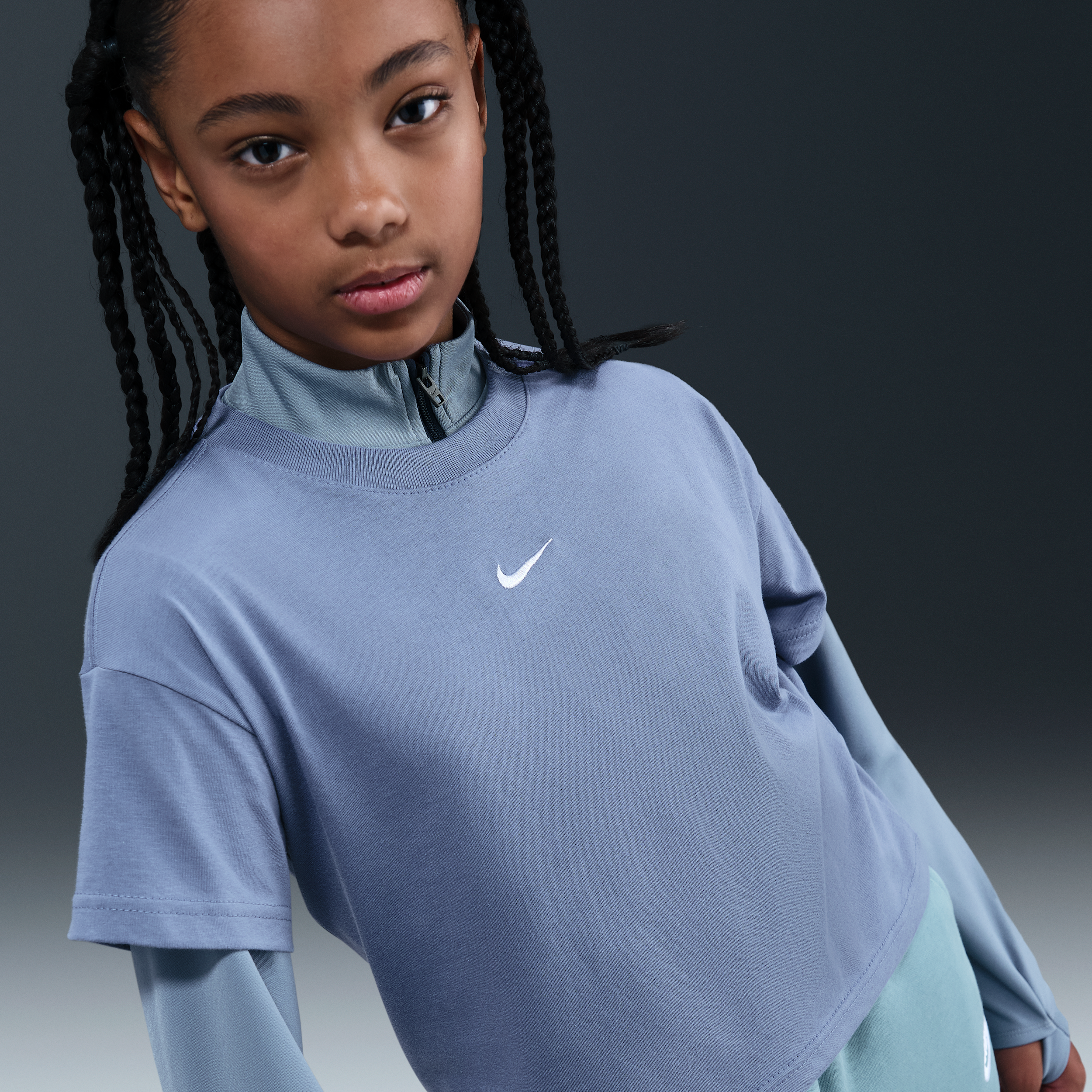 Thumbnail - Nike Essential T-Shirt (ältere Kinder, Mädchen) - Blau