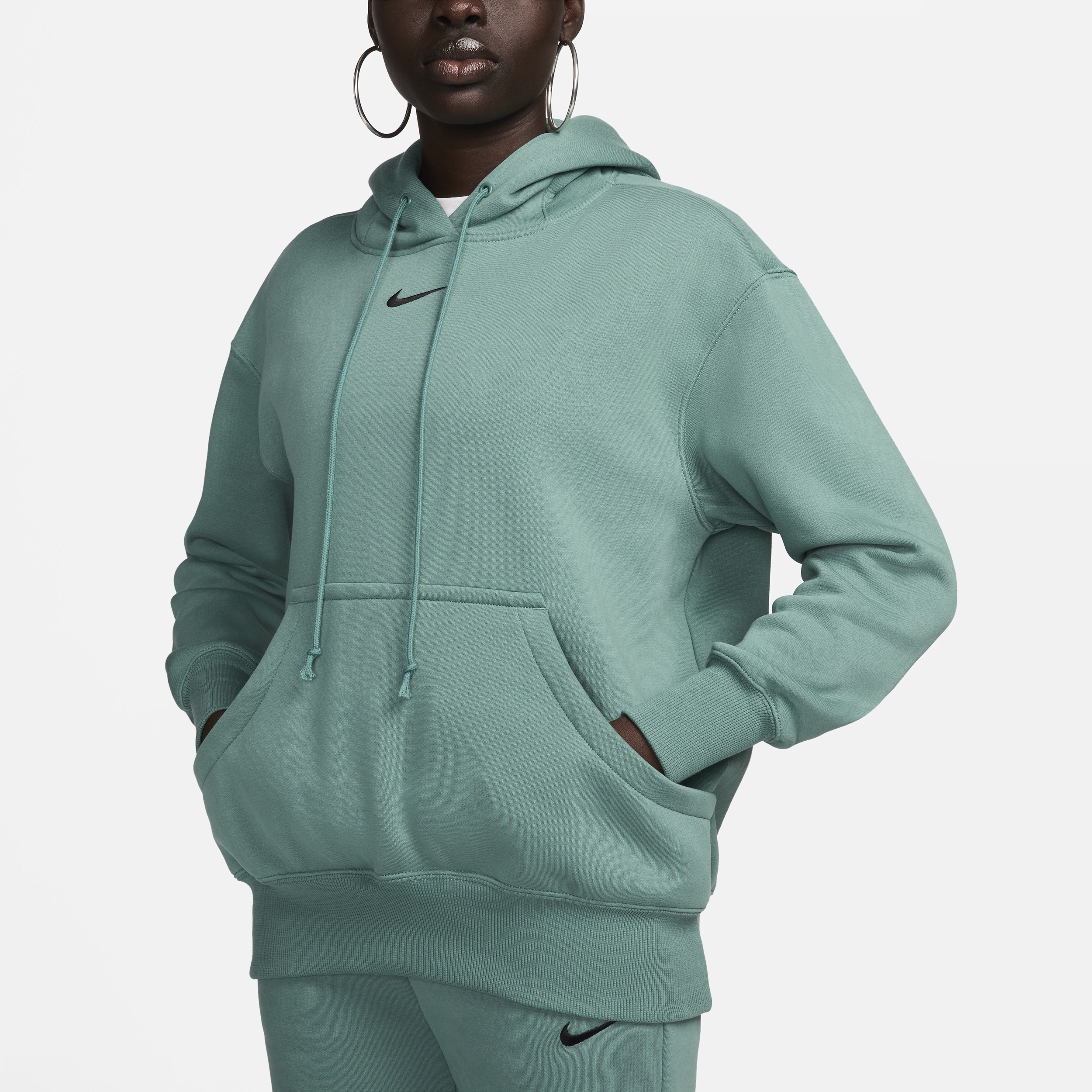 Nike Sportswear Phoenix Fleece Oversized hoodie voor dames Groen