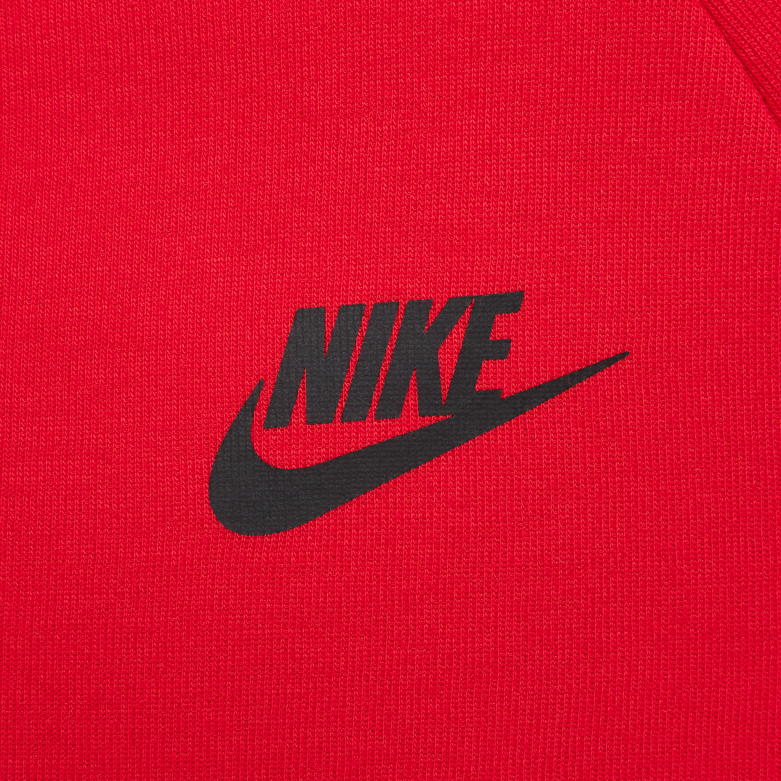 Sweat à capuche et zip Nike Sportswear Tech Fleece pour ado - Rouge