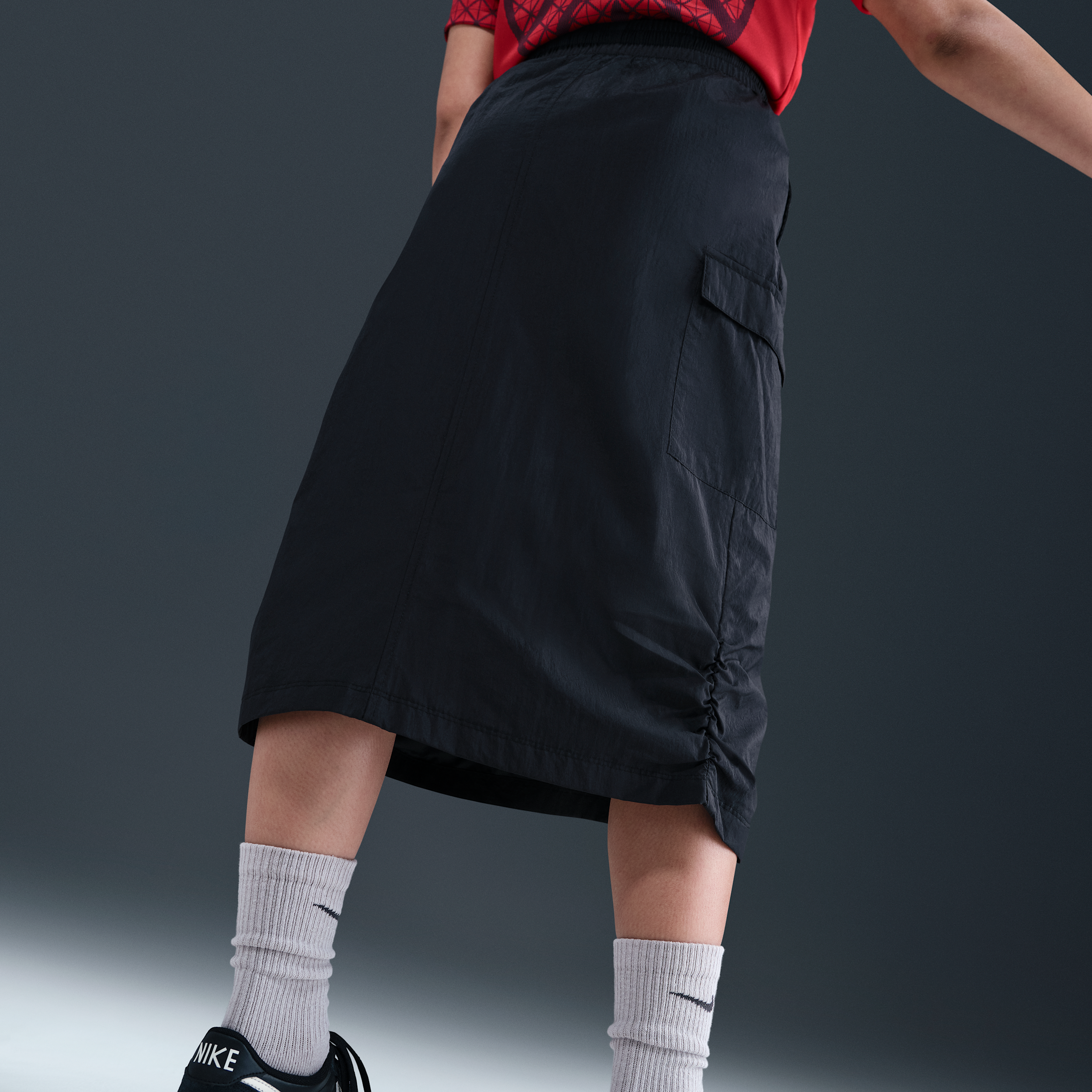 Thumbnail - Nike Sportswear Rock für ältere Kinder (Mädchen) - Schwarz