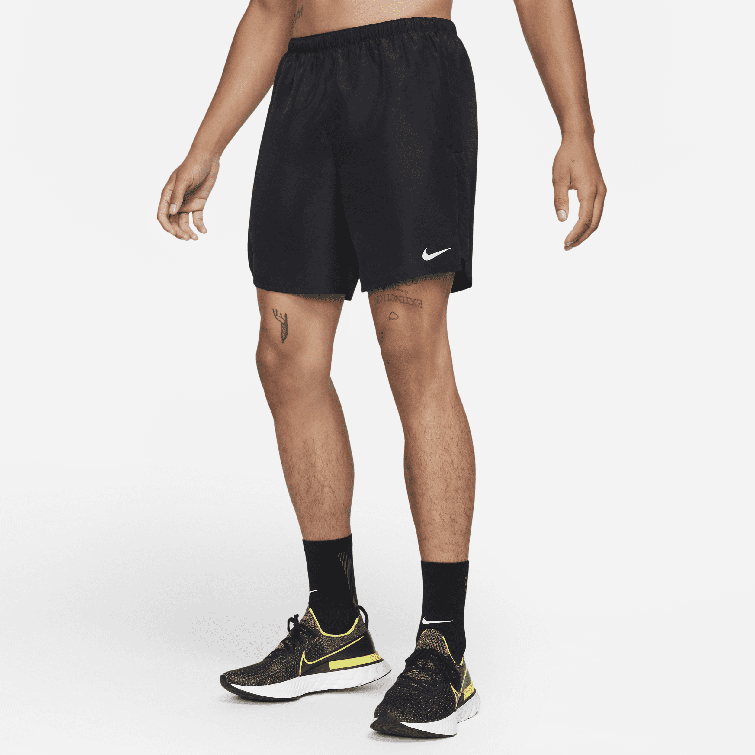 Image of Nike Challenger Hardloopshorts met binnenbroek voor heren (18 cm) - Zwart