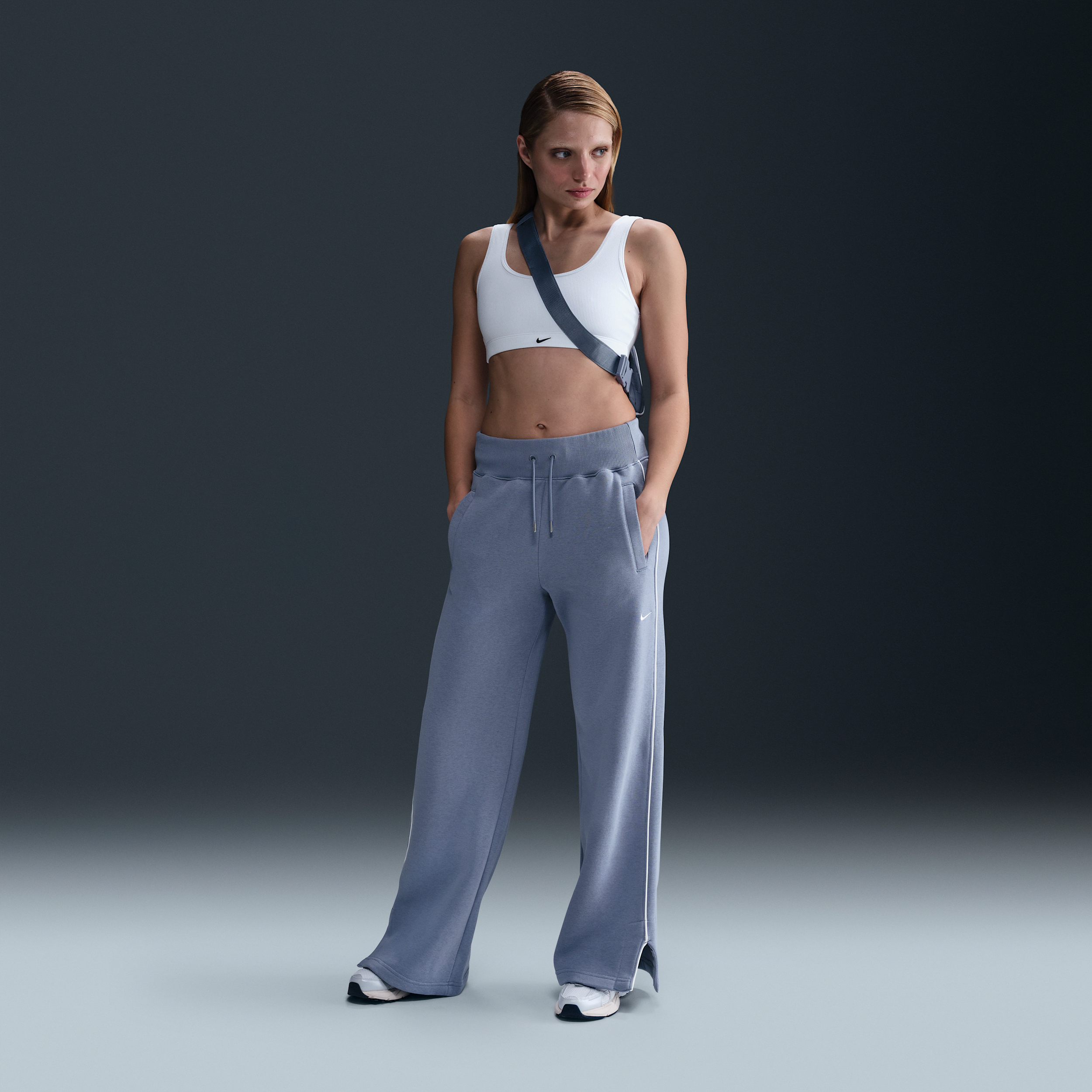 Pantalon Nike Sportswear Phoenix Fleece pour femme - Bleu