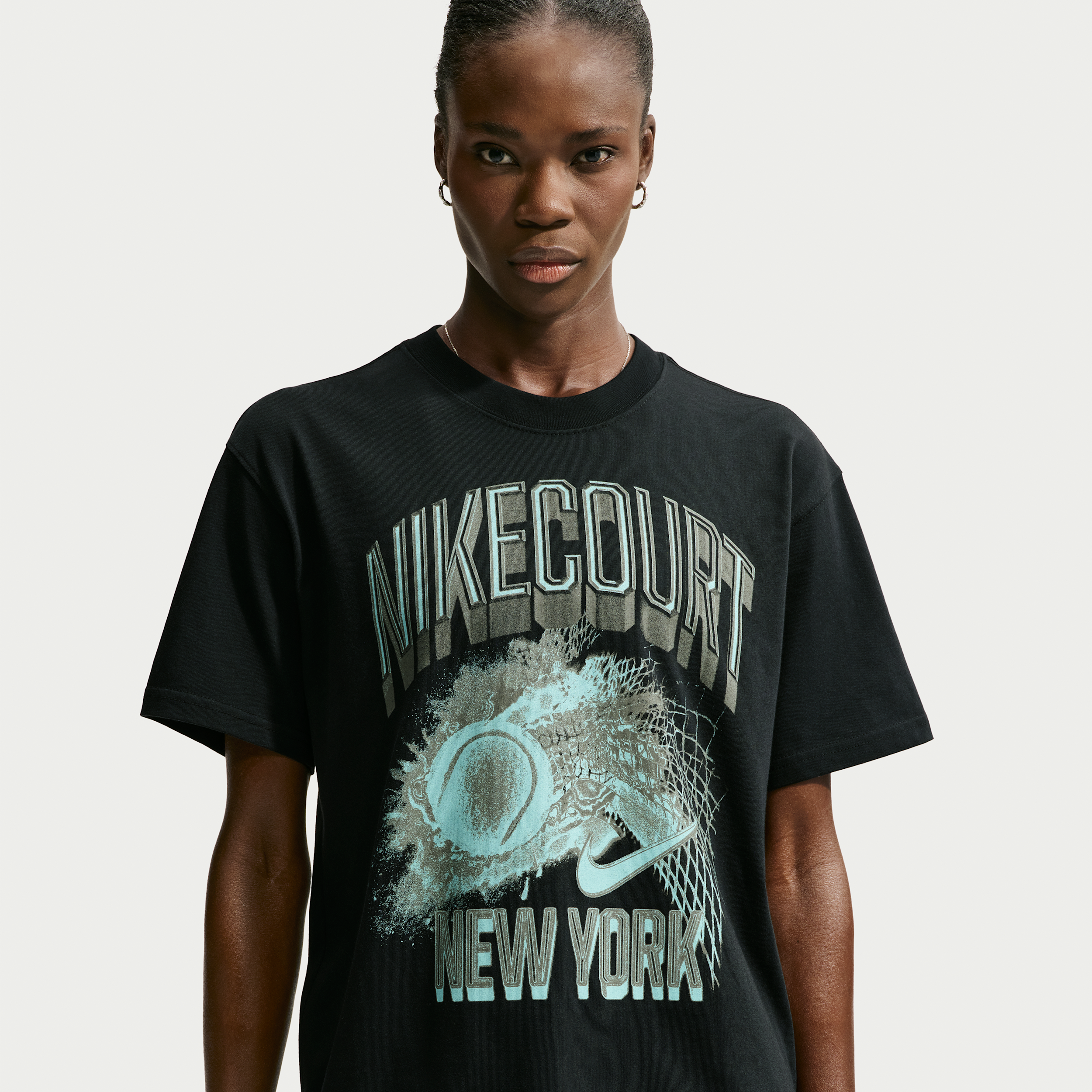 NikeCourt Slam Tennis-T-shirt - sort