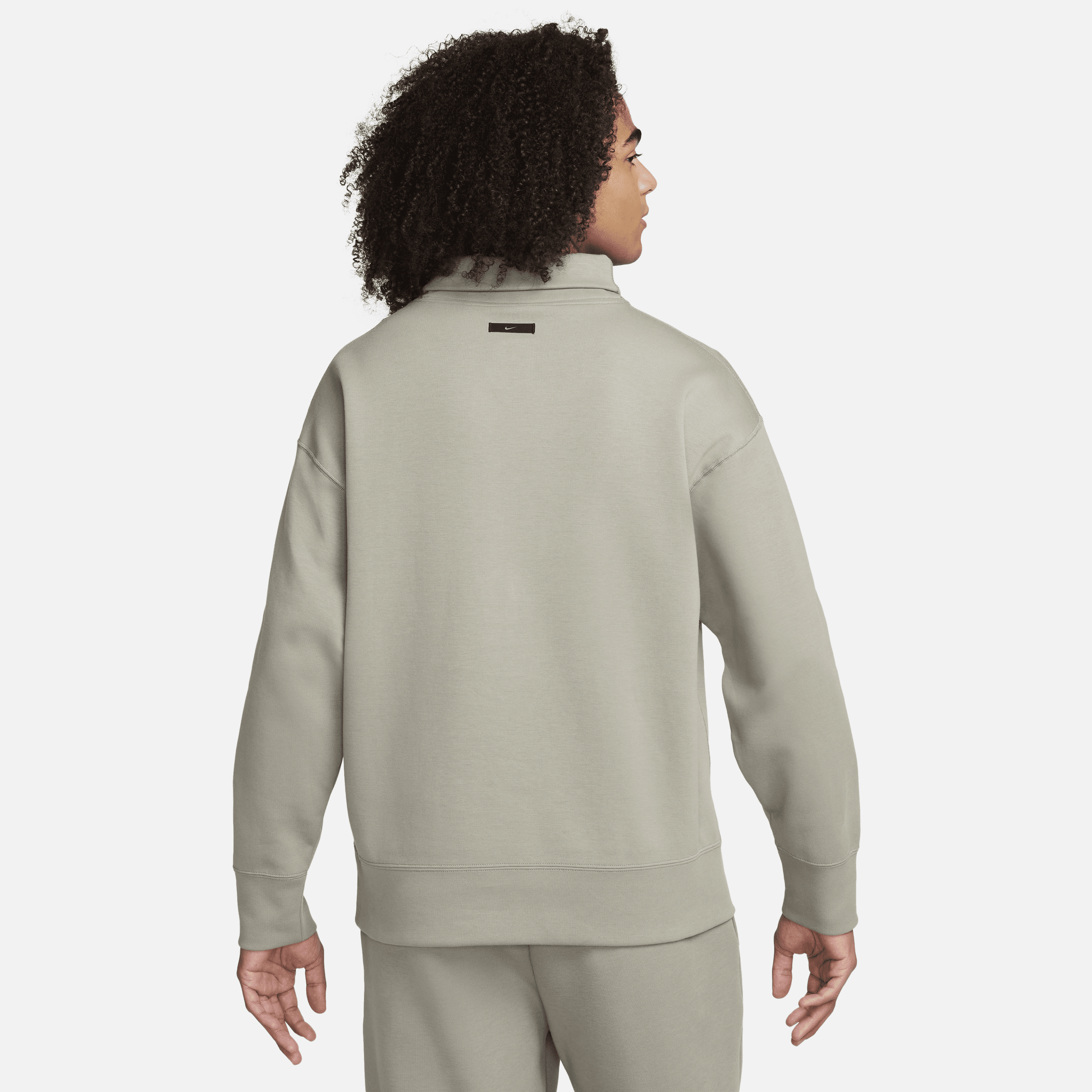 Nike Sportswear Tech Fleece Reimagined oversized sweatshirt met col voor heren Grijs