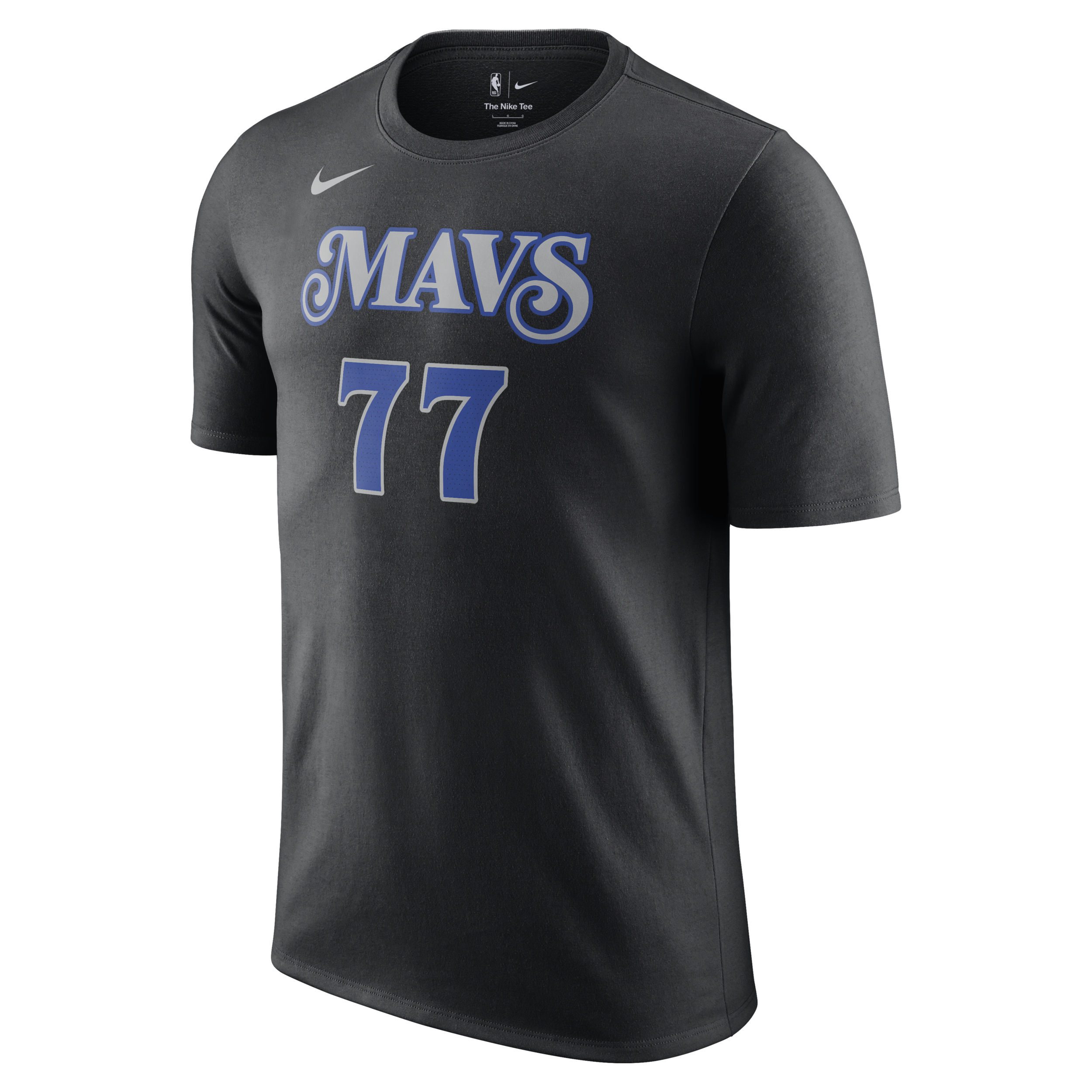 Nike Luka Dončić Dallas Mavericks City Edition NBA-herenshirt Zwart