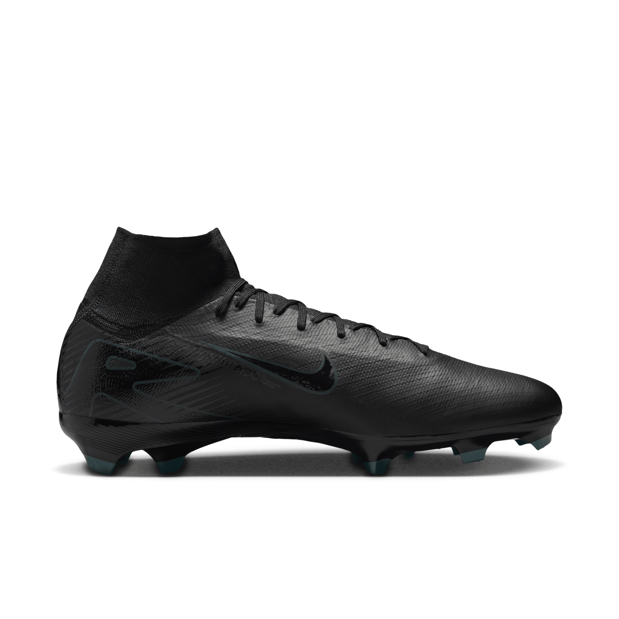 Chaussure de foot montante à crampons FG Nike Mercurial Superfly 10 Pro - Noir