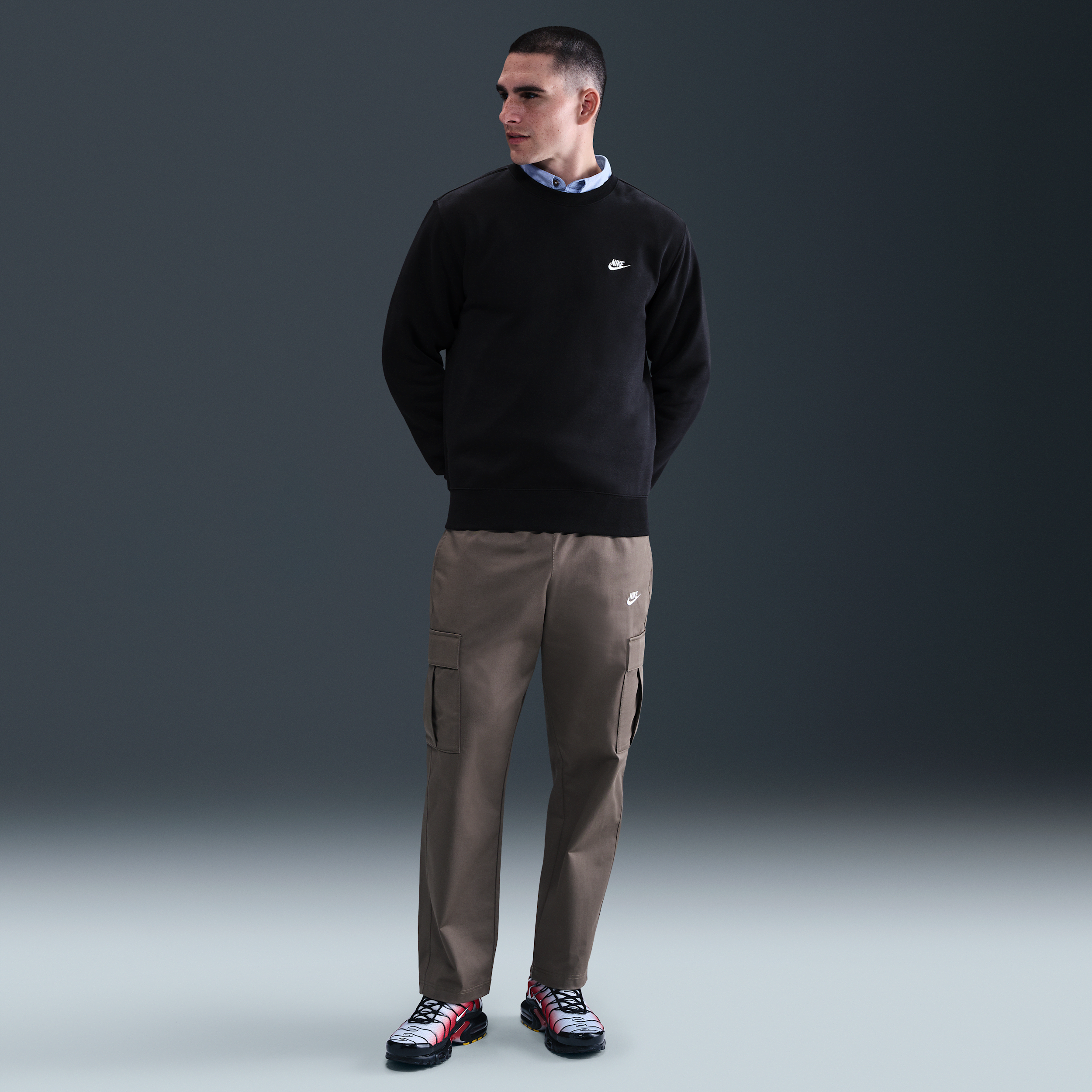 Haut en Fleece Nike Club pour homme - Noir