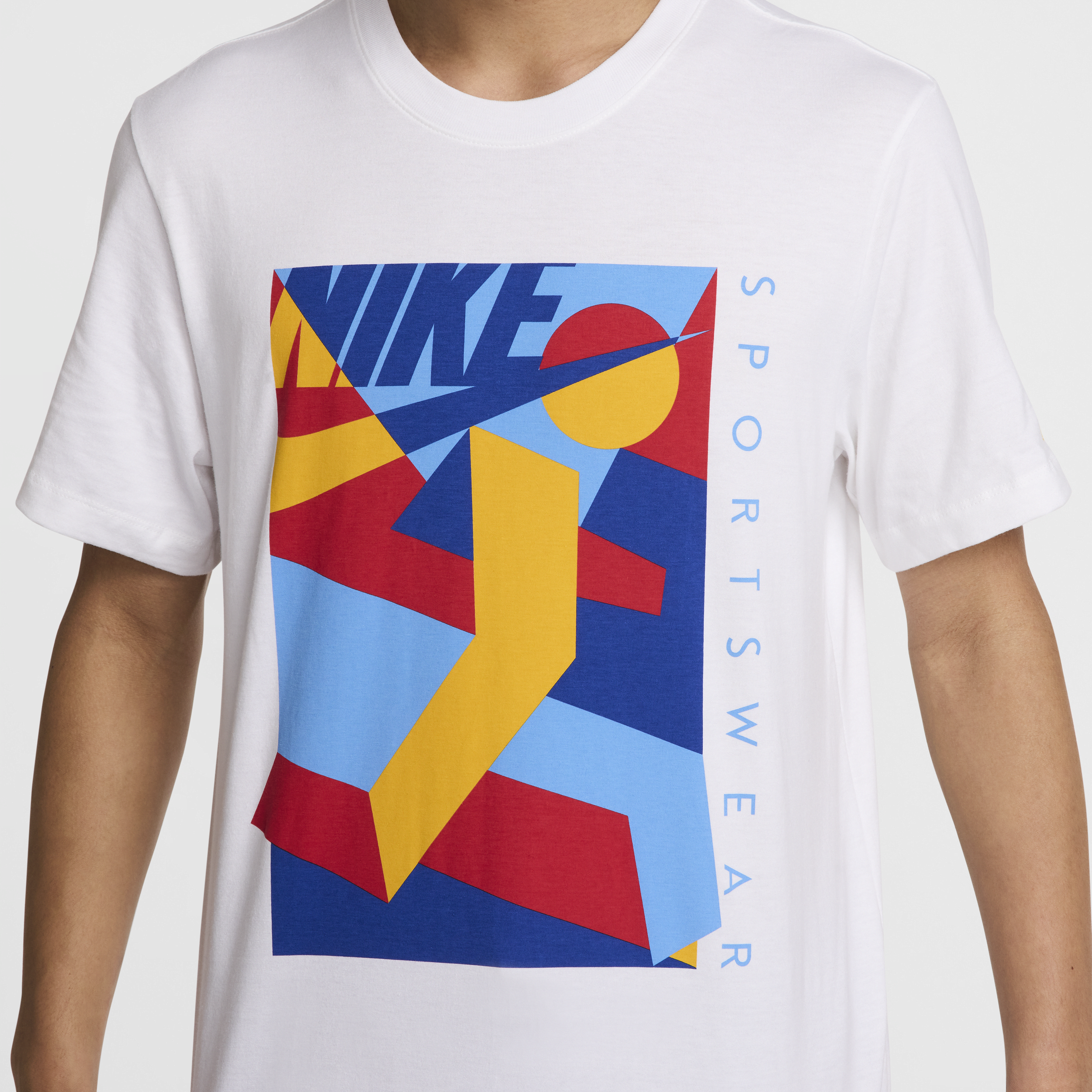 T-shirt à col ras-du-cou Nike Sportswear pour homme - Blanc