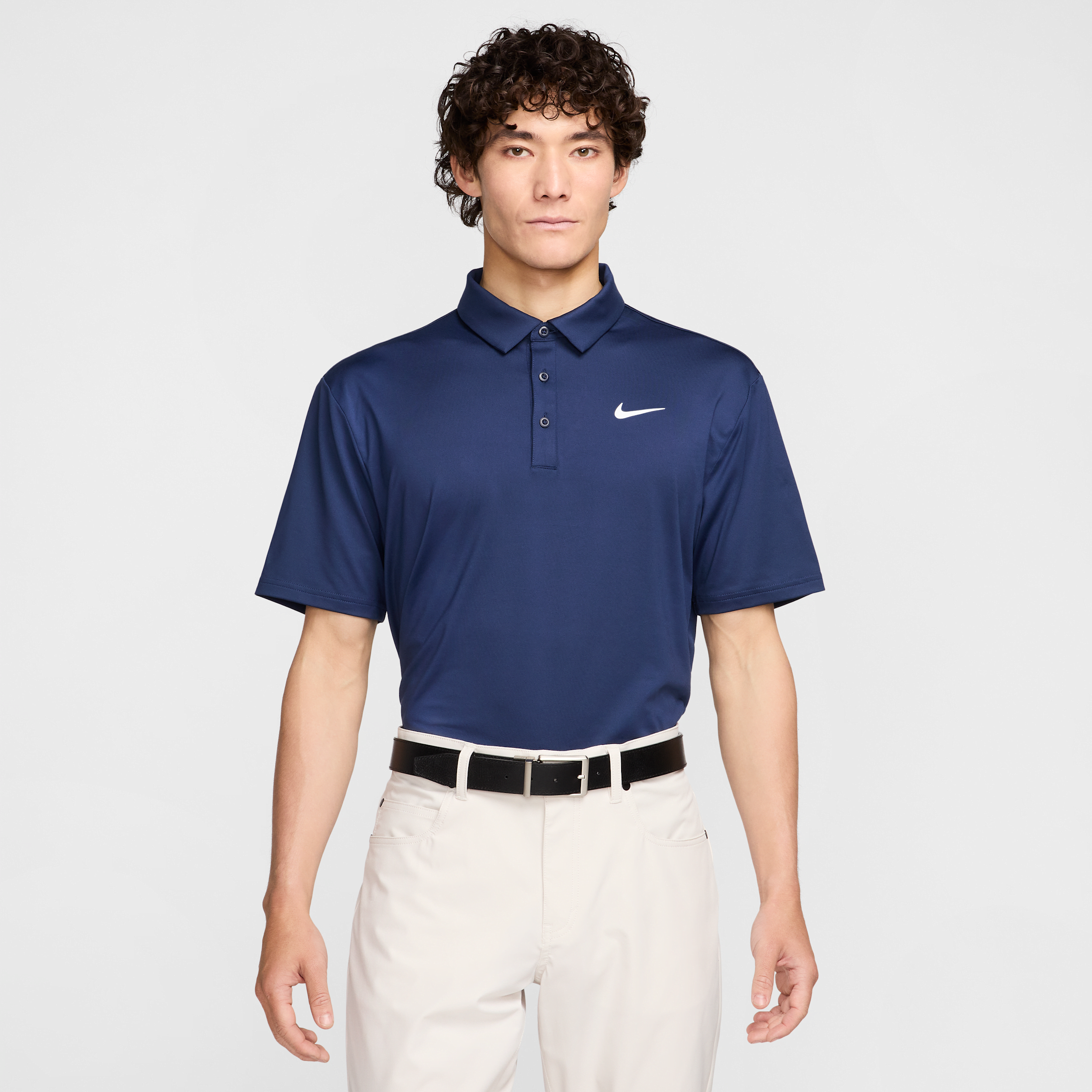 Nike Tour Men's Dri-FIT Solid Golf Polo - Blue - Sustainable Materials