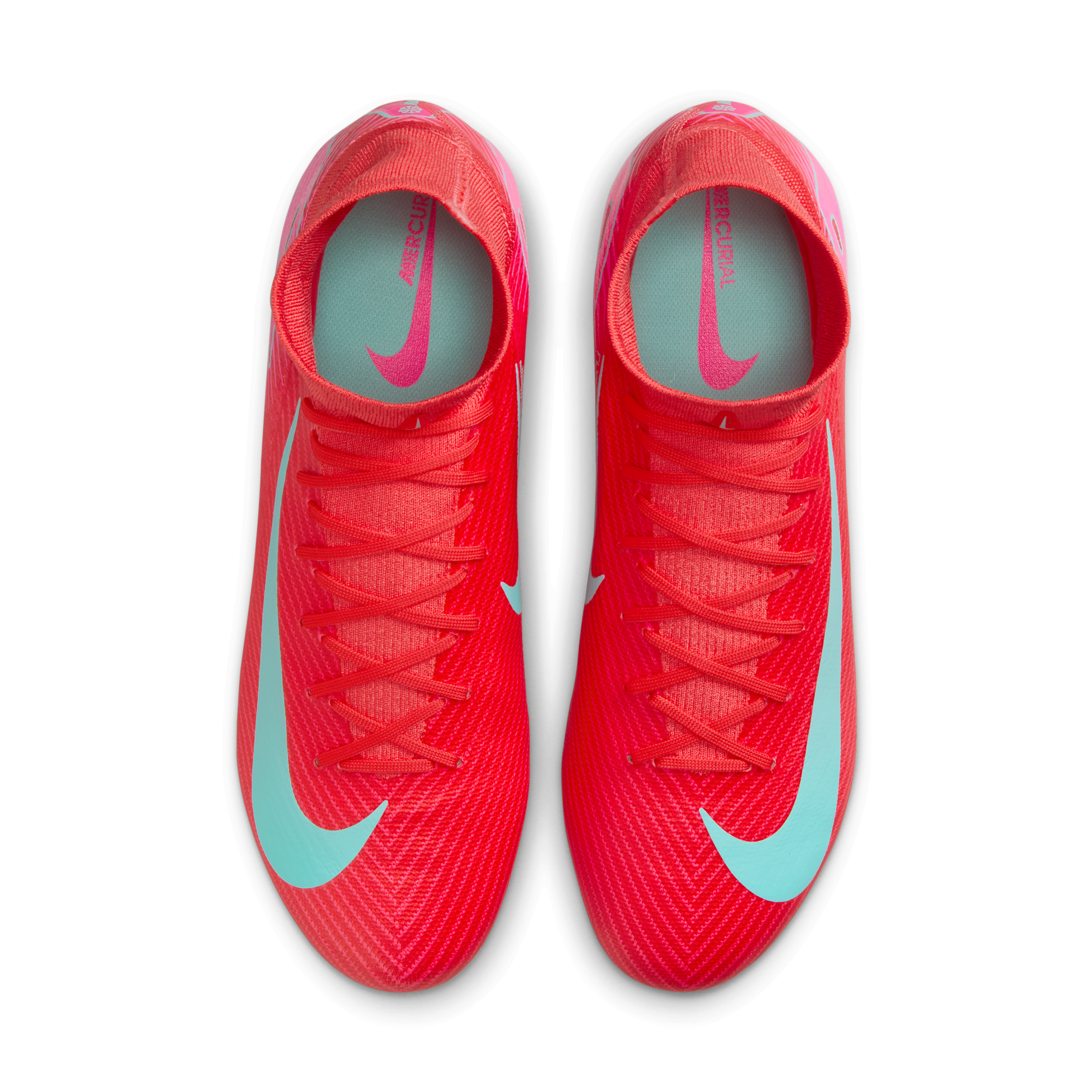 Chaussure de foot montante à crampons FG Nike Mercurial Superfly 10 Pro - Rouge