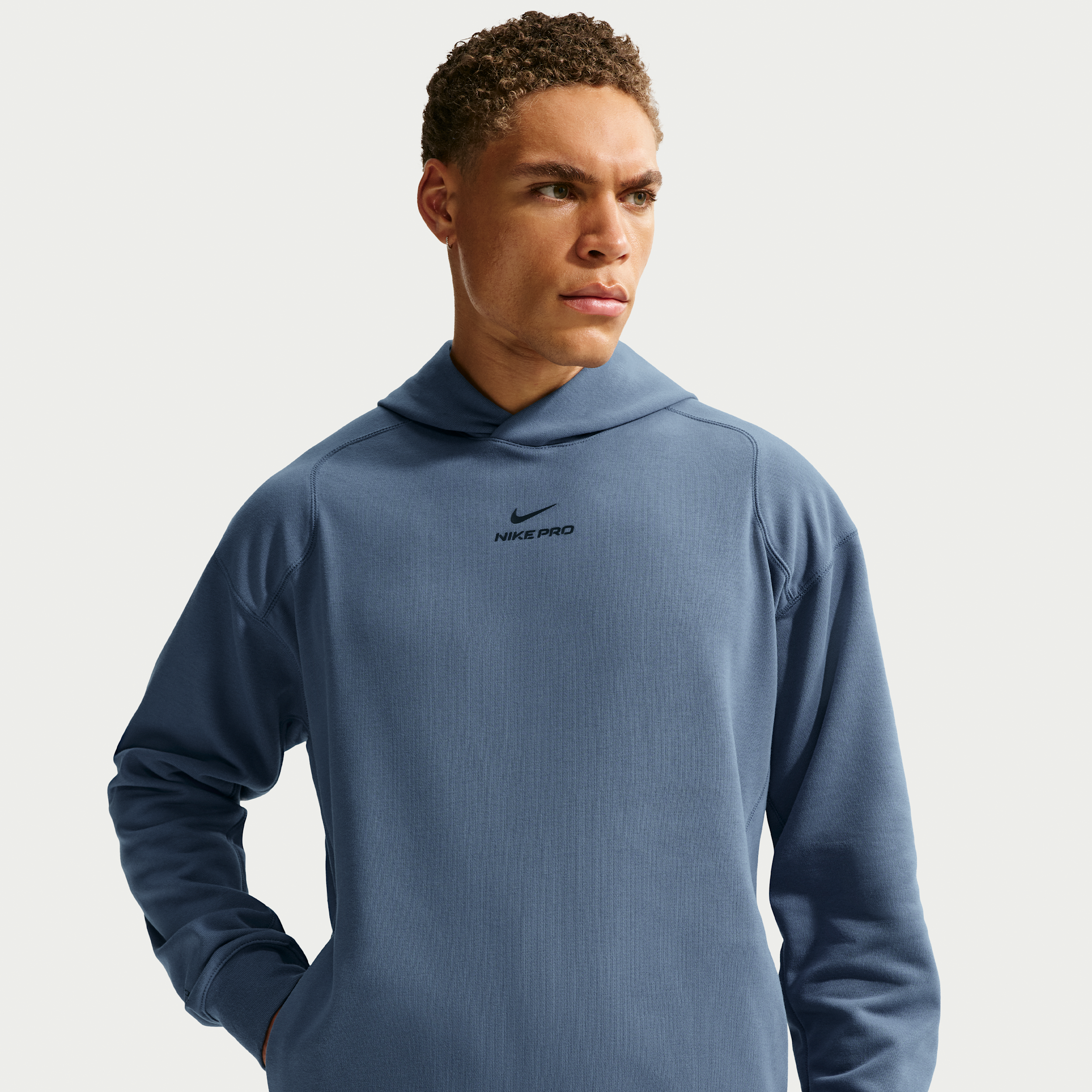 Felpa midlayer da training con cappuccio Dri-FIT Nike Pro – Uomo - Blu