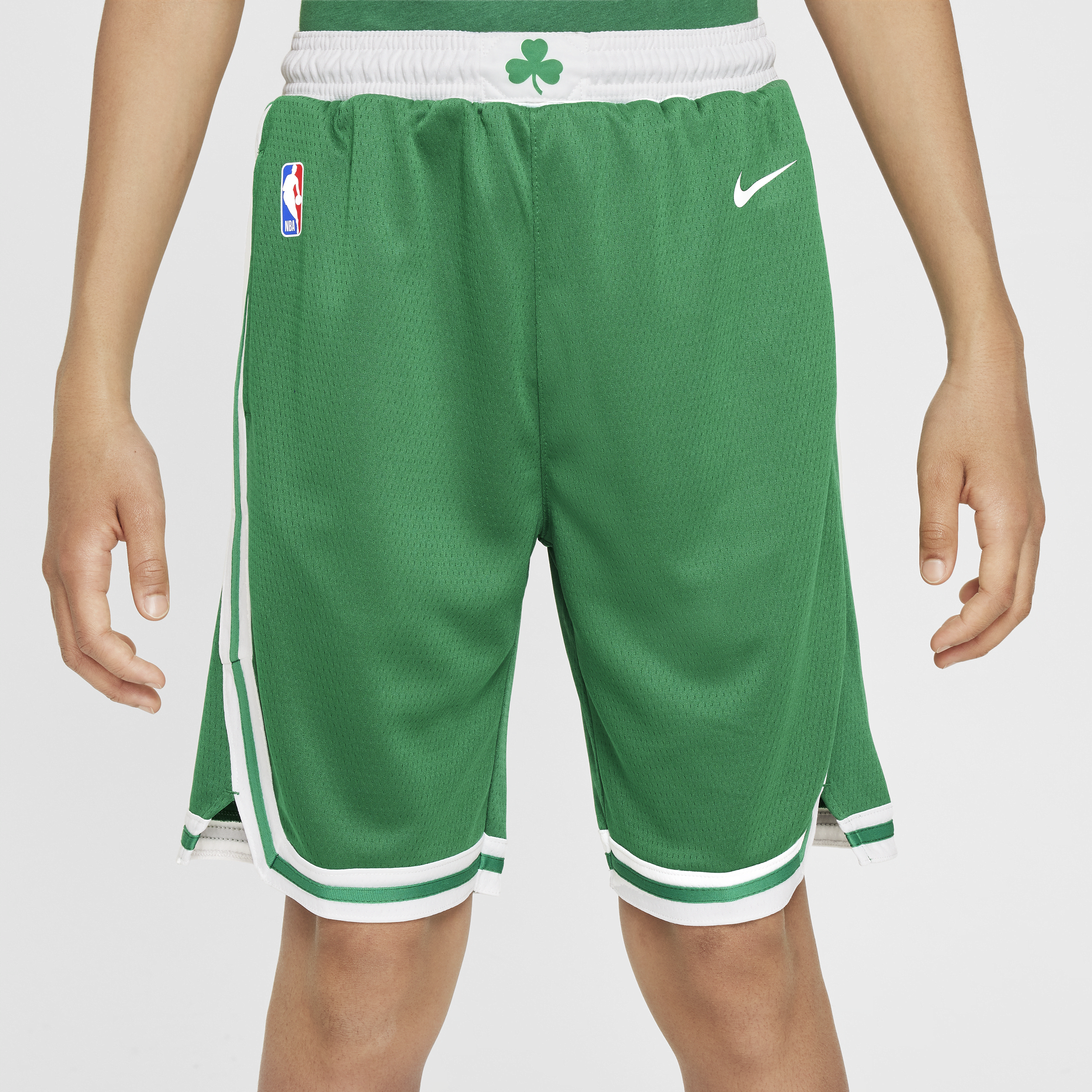 Nike Boston Celtics 2023 24 Icon Edition Swingman NBA-jongensshorts Groen