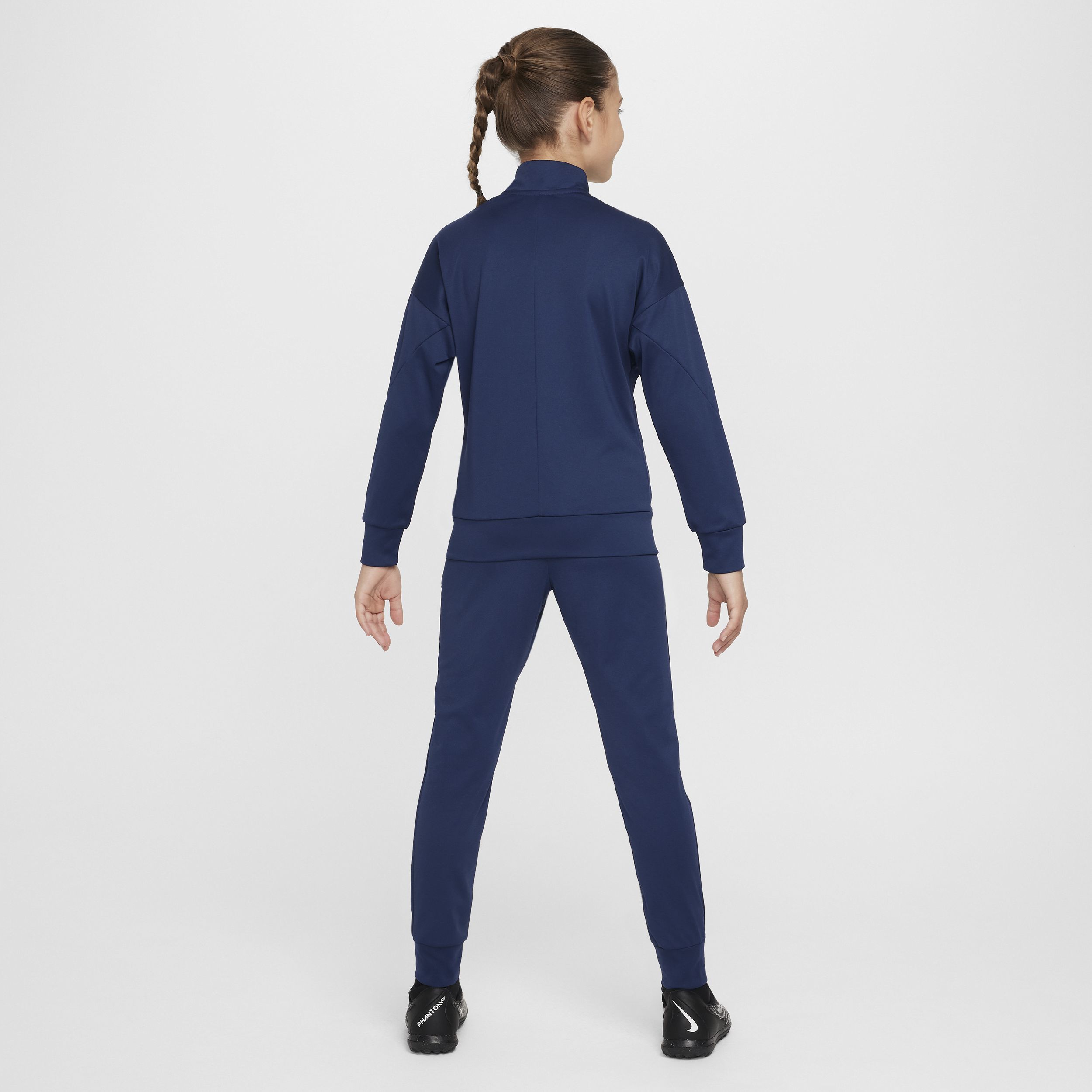 Thumbnail - Paris Saint-Germain Academy Pro Nike Dri-FIT Fußball-Trainingsanzug aus Strickmaterial für ältere Kinder - Blau
