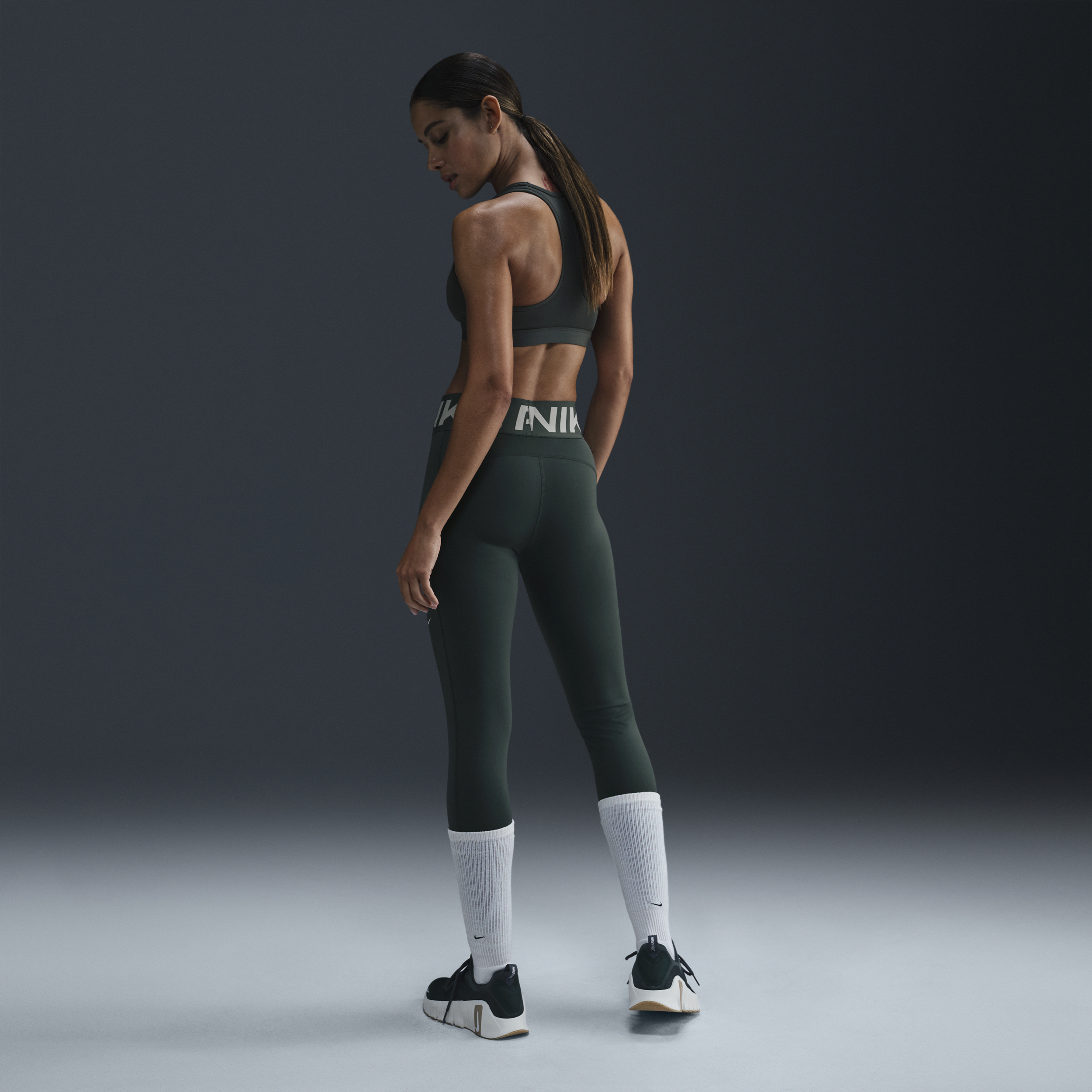 Legging long taille haute Nike Pro Sculpt pour femme - Vert