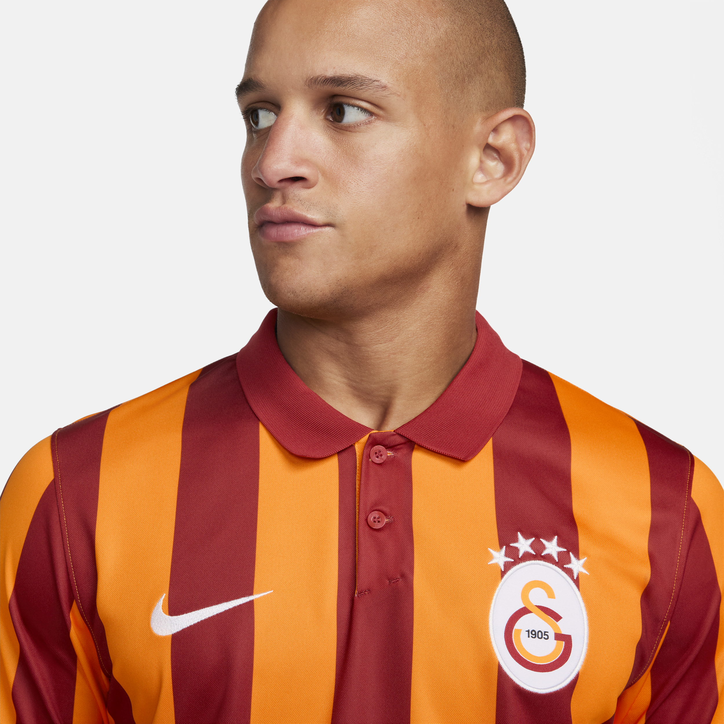Nike Galatasaray 2023 24 Stadium Derde Dri-FIT voetbaltop met korte mouwen voor heren Oranje
