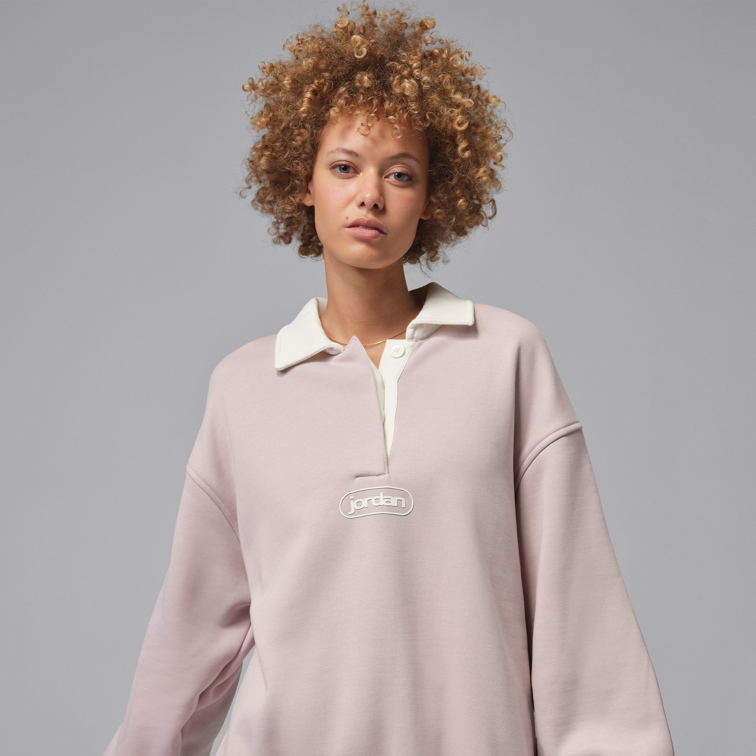 Maglia da rugby Jordan Flight Fleece – Donna - Rosa