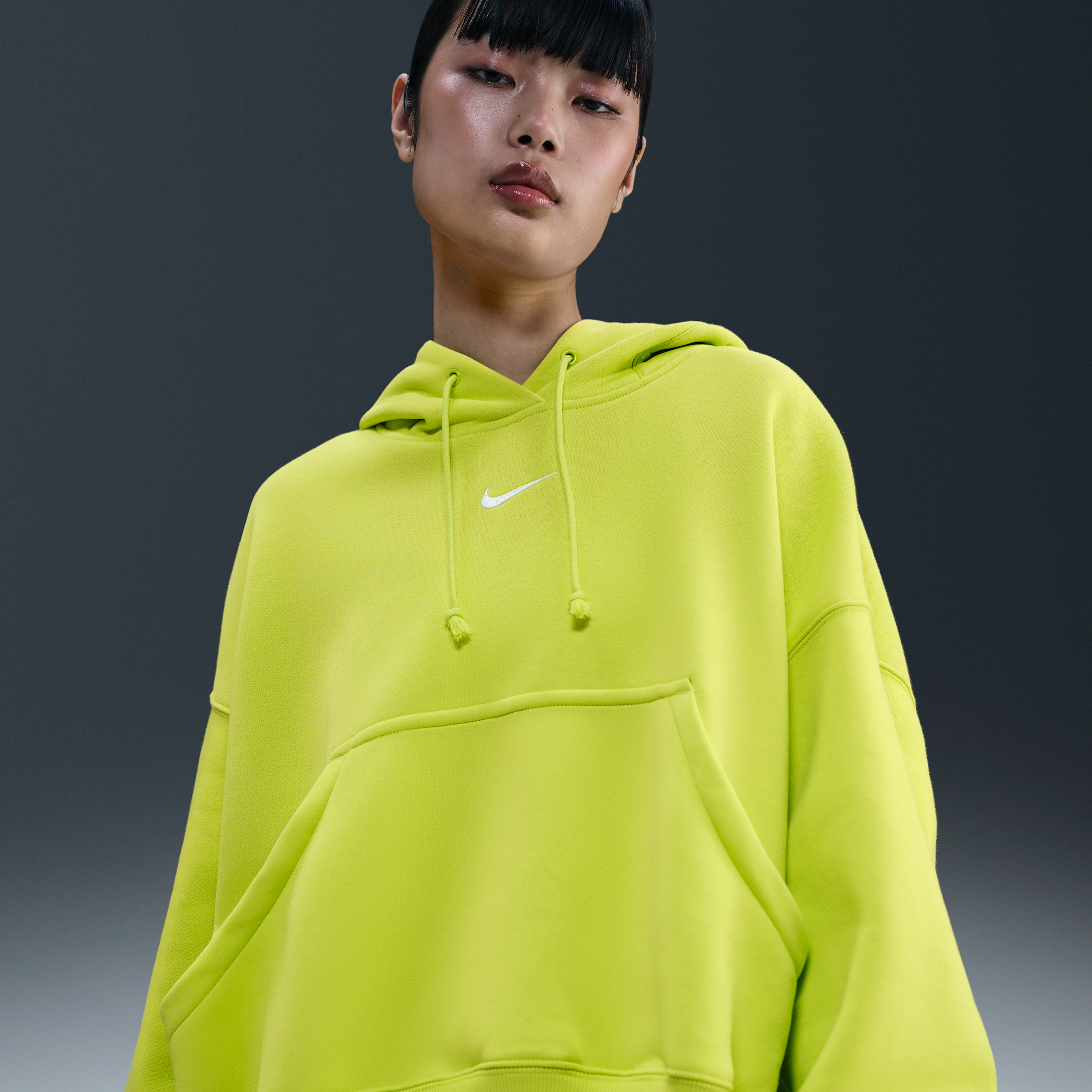 Thumbnail - Nike Phoenix Fleece überextragroßer Hoodie für Damen - Grün