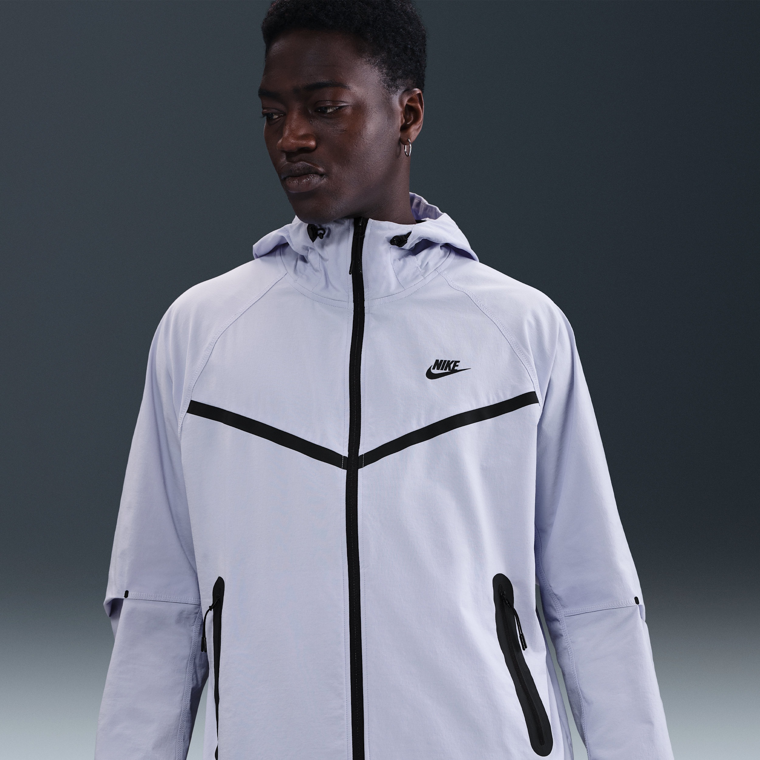 Thumbnail - Nike Tech Webjacke (Herren) - Grau