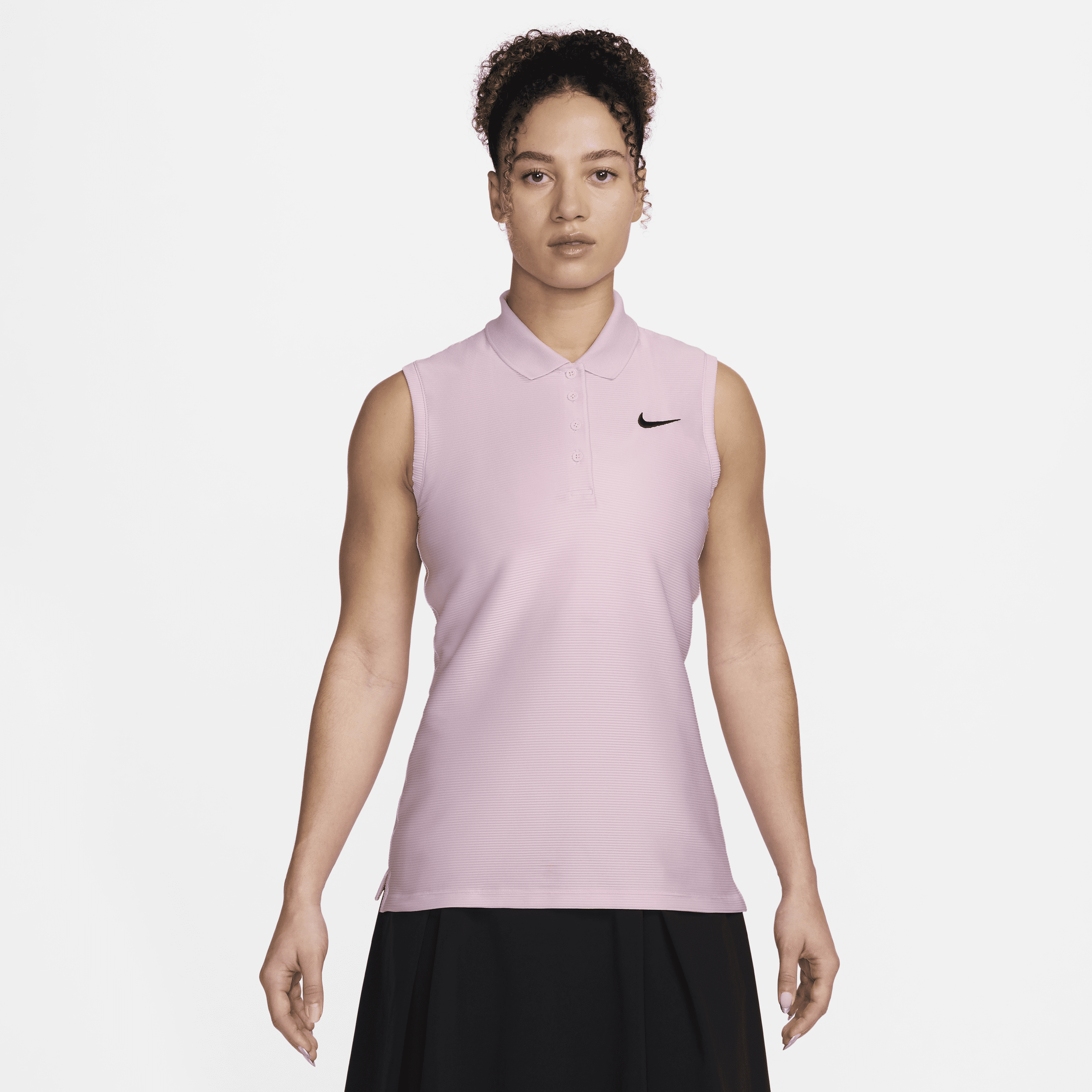 Nike Victory Dri-FIT mouwloze golfpolo voor dames Roze
