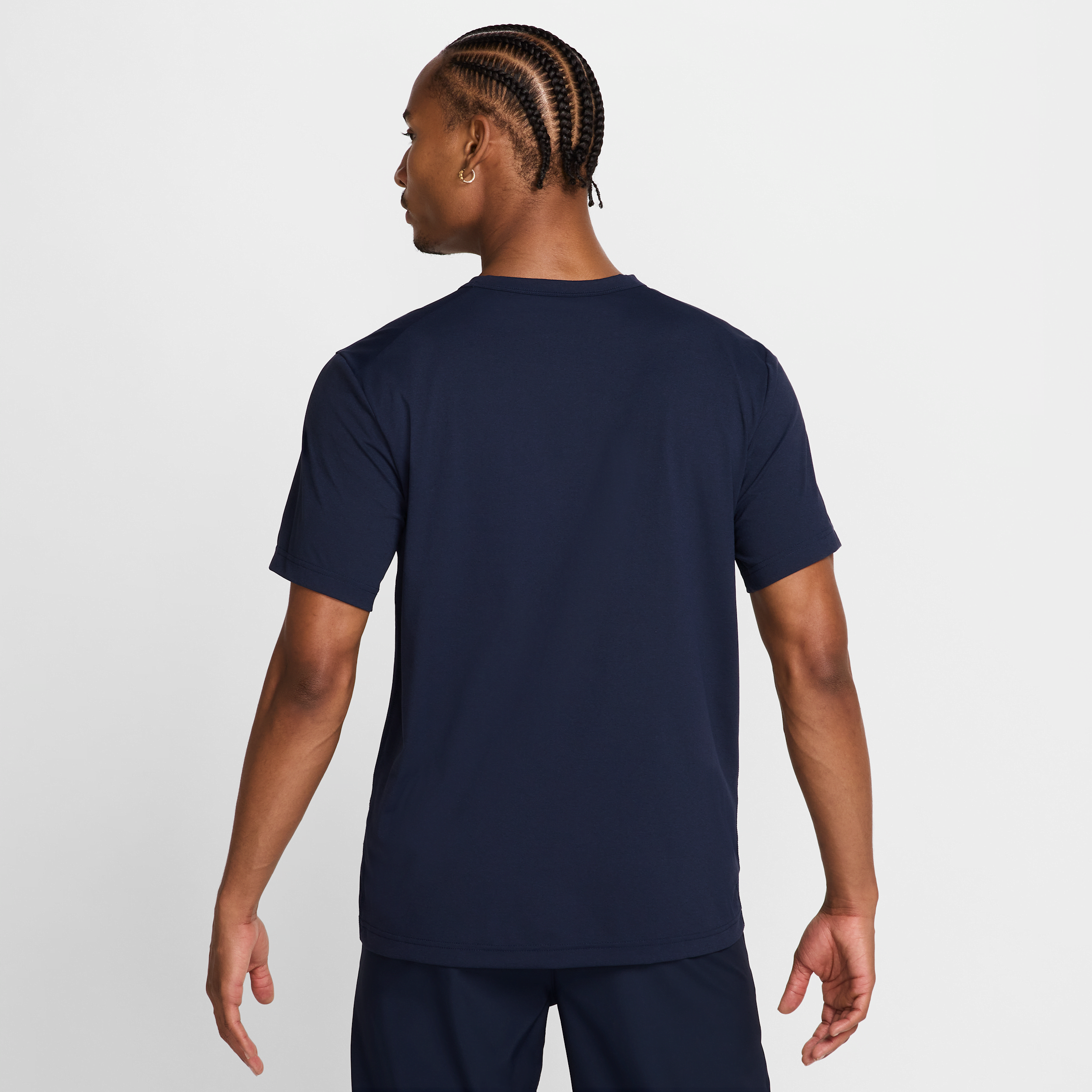 Haut à manches courtes anti-UV Dri-FIT Nike Hyverse pour homme - Bleu