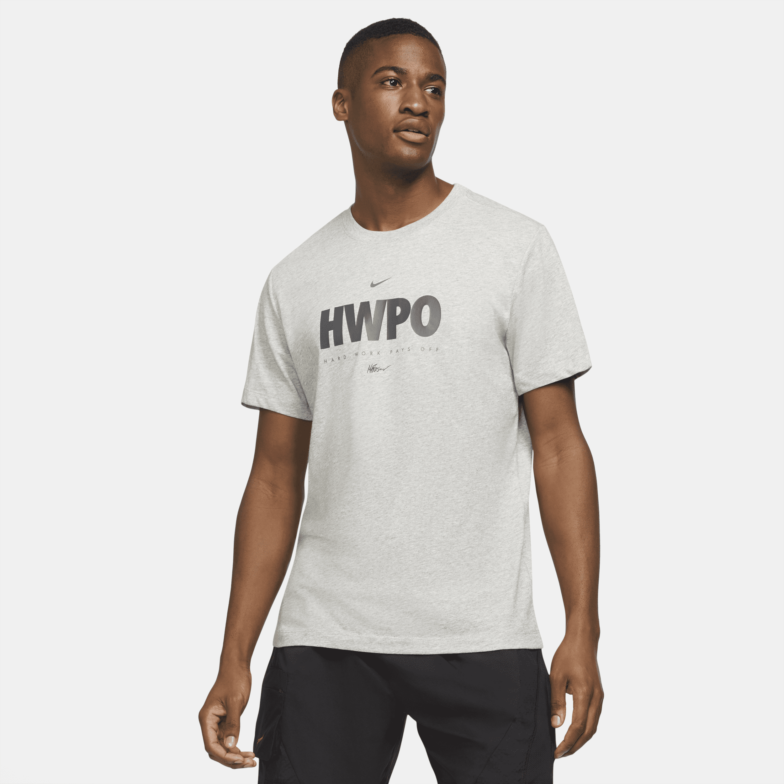 Męski T-shirt treningowy Nike Dri-FIT „HWPO” - Szary