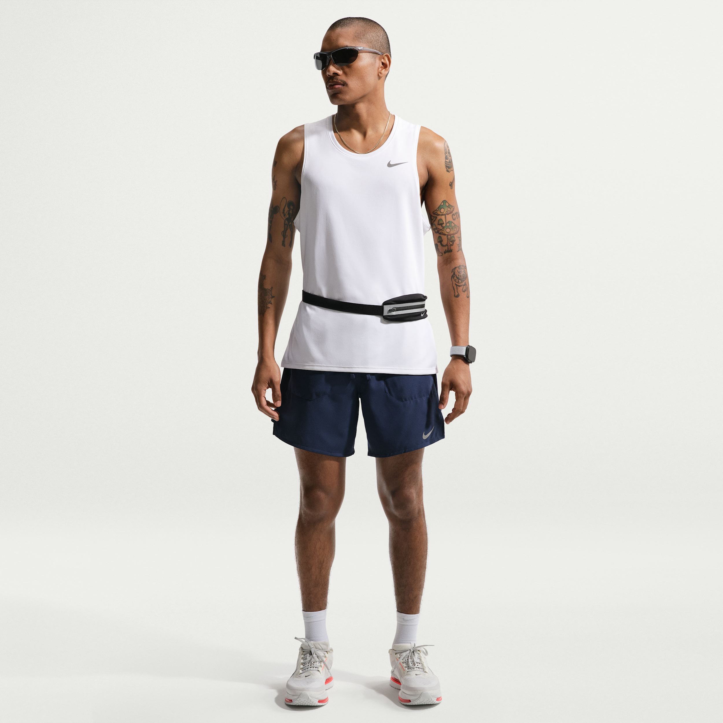 Nike Short De Running 2 En 1 18 Cm Dri Fit Nike Stride Pour