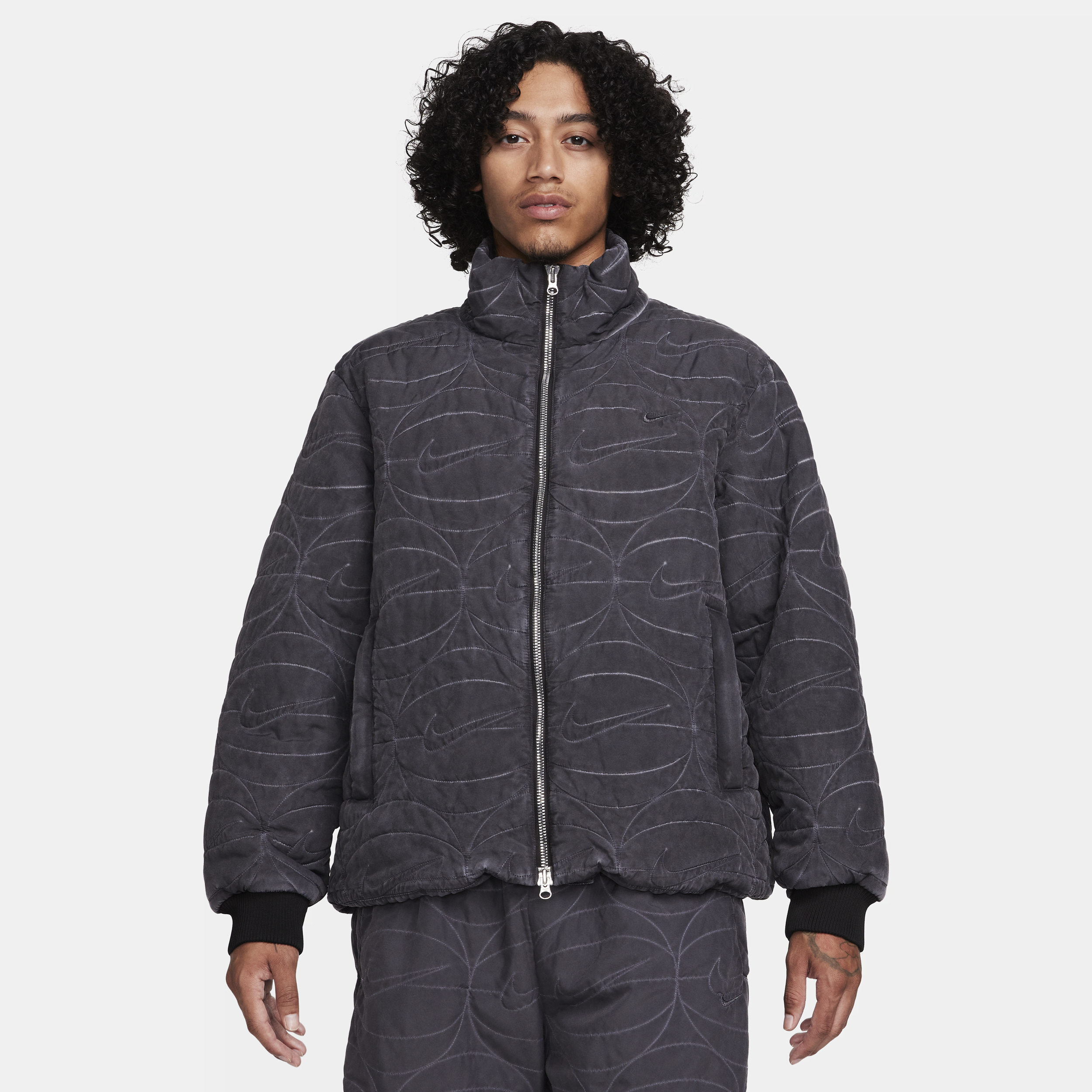 Veste de basket à zip tissée Nike pour homme - Noir