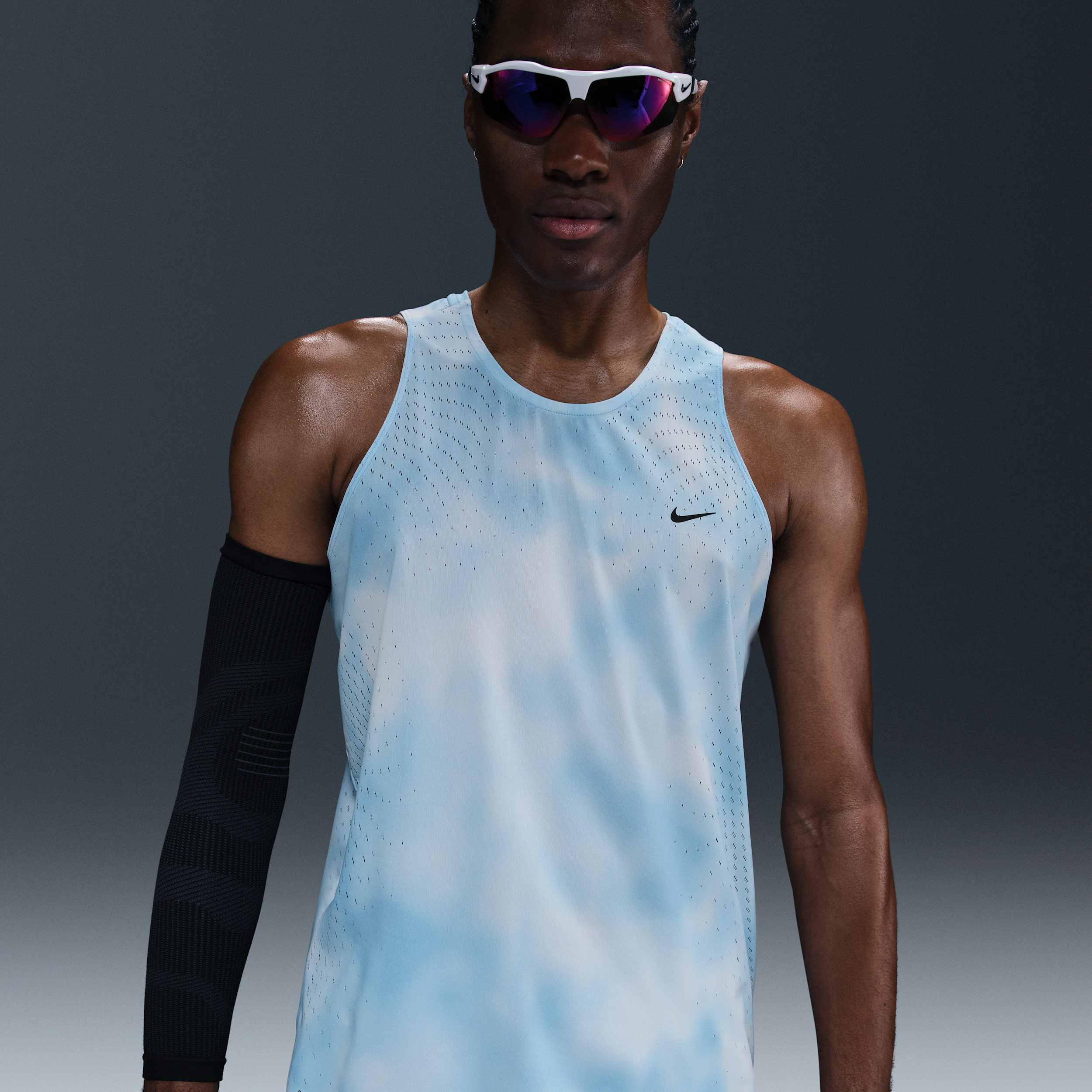 Thumbnail - Nike Running Division Breathe Dri-FIT ADV Lauf-Tanktop (Herren) - Blau