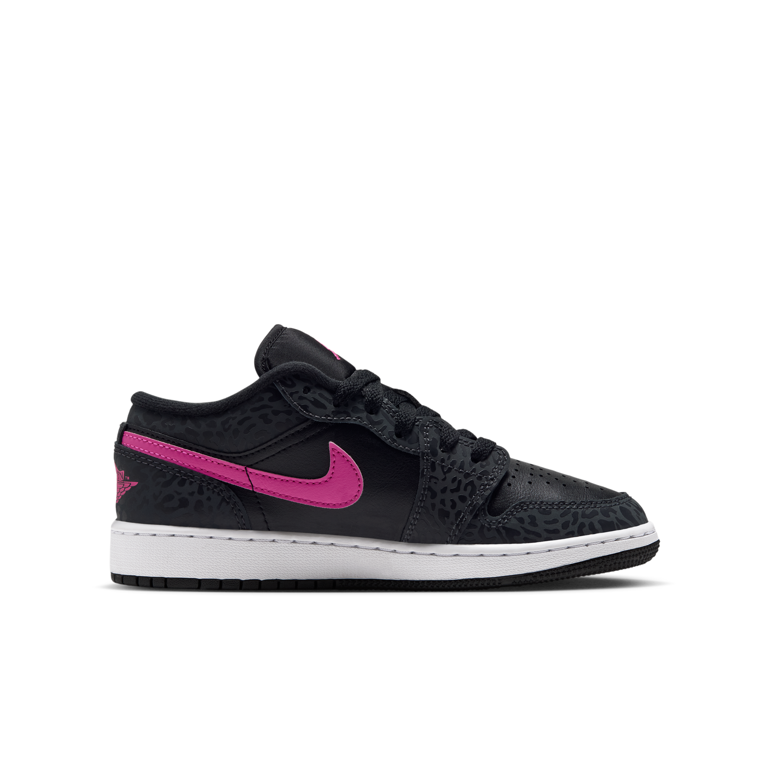 Air Jordan 1 Low SE GS 'Anthracite Black White Laser Fuchsia' | Kid's Size 4 - IQ5244-001