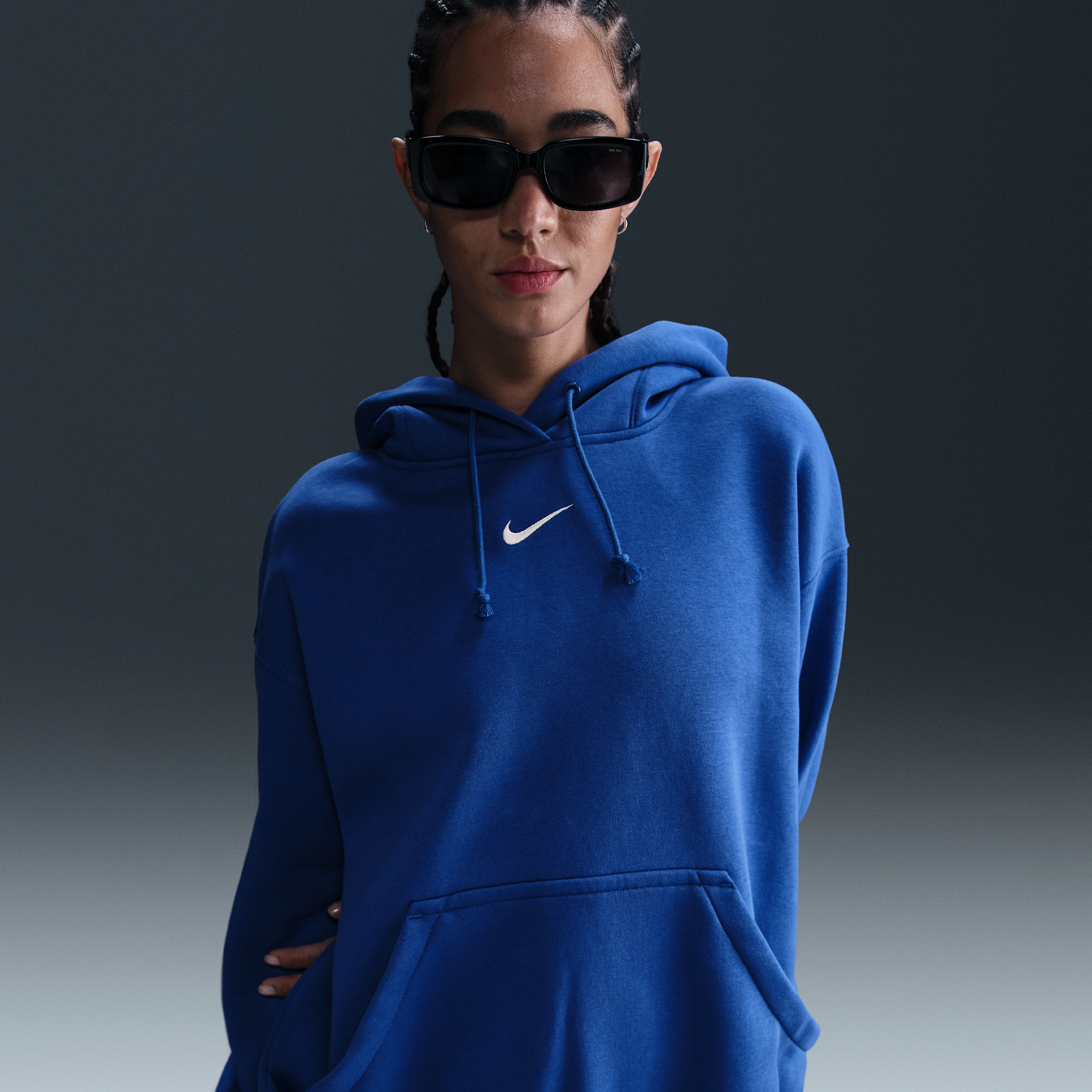 Thumbnail - Nike Sportswear Phoenix Fleece Oversize-Hoodie für Damen - Blau