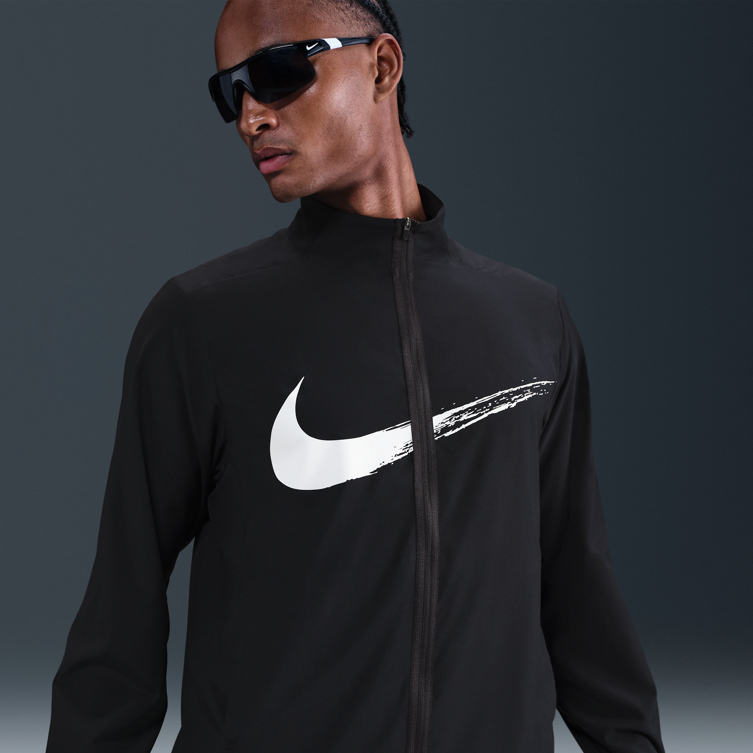Thumbnail - Nike Form vielseitige Dri-FIT Jacke (Herren) - Schwarz