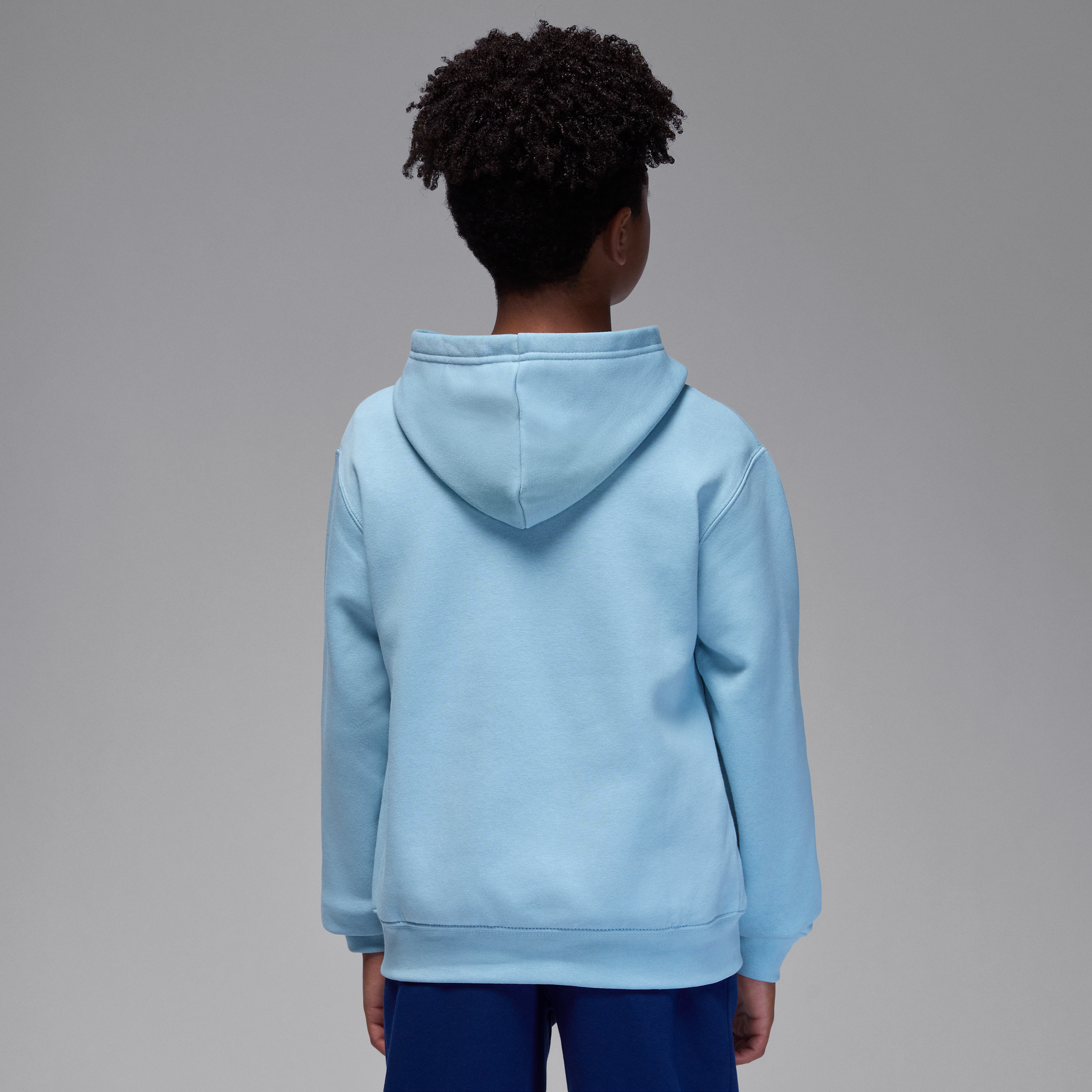 Thumbnail - Jordan Essentials Baseline-Fleece-Kapuzenpullover (ältere Kinder) - Blau