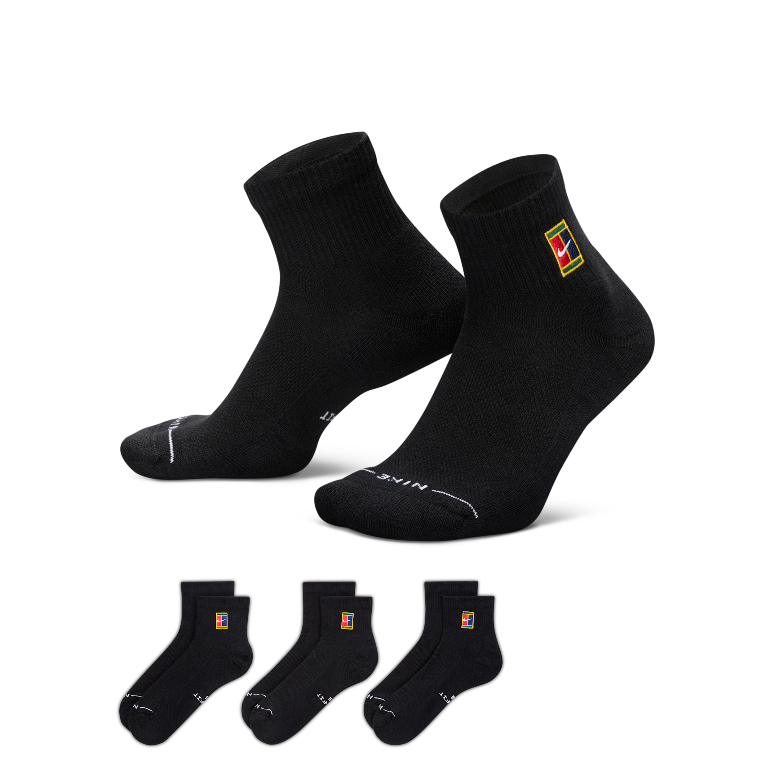 Calze alla caviglia Nike Everyday Elevated (3 paia) - Multicolore